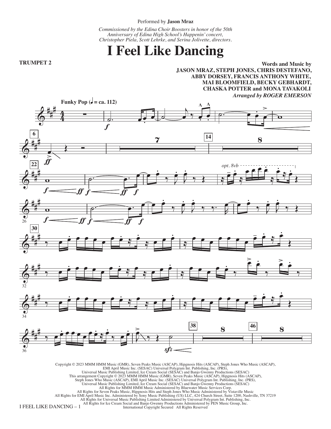 I Feel Like Dancing - Trumpet 2