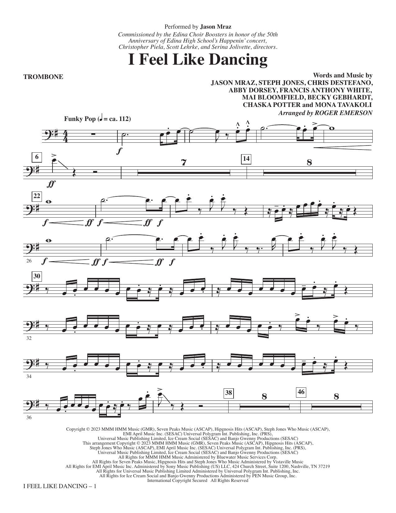 I Feel Like Dancing - Trombone