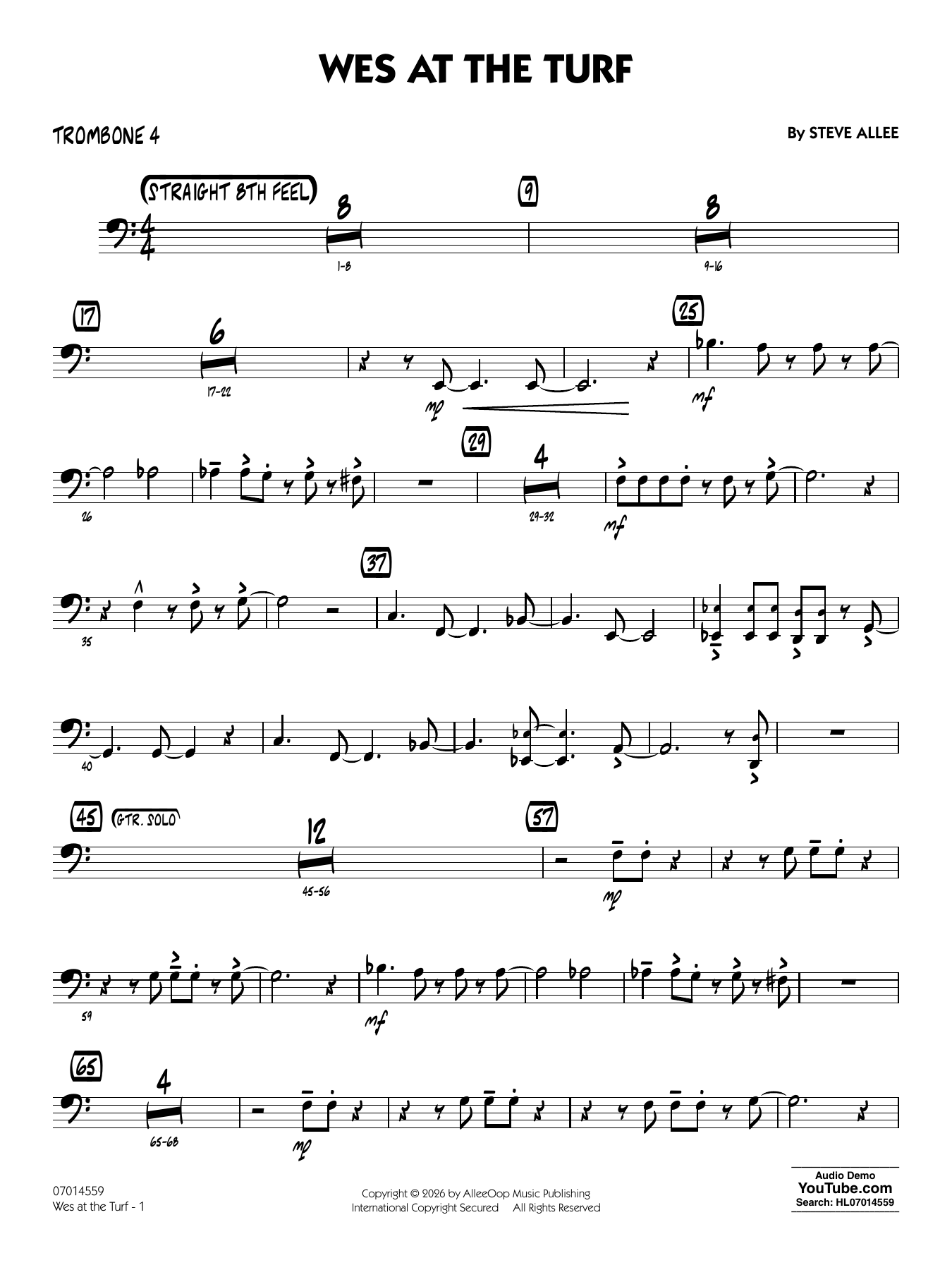 Wes At The Turf - Trombone 4