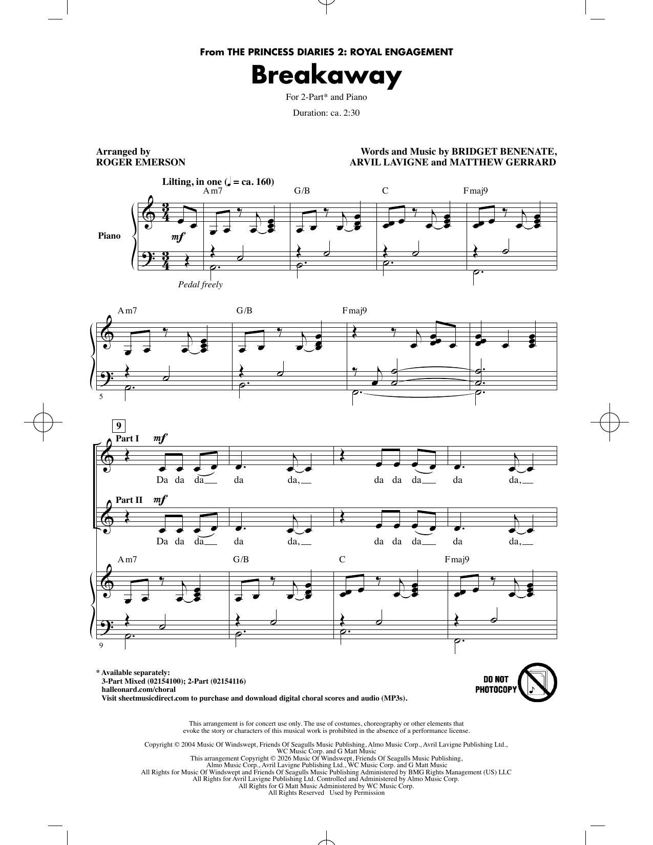 Breakaway (arr. Roger Emerson)