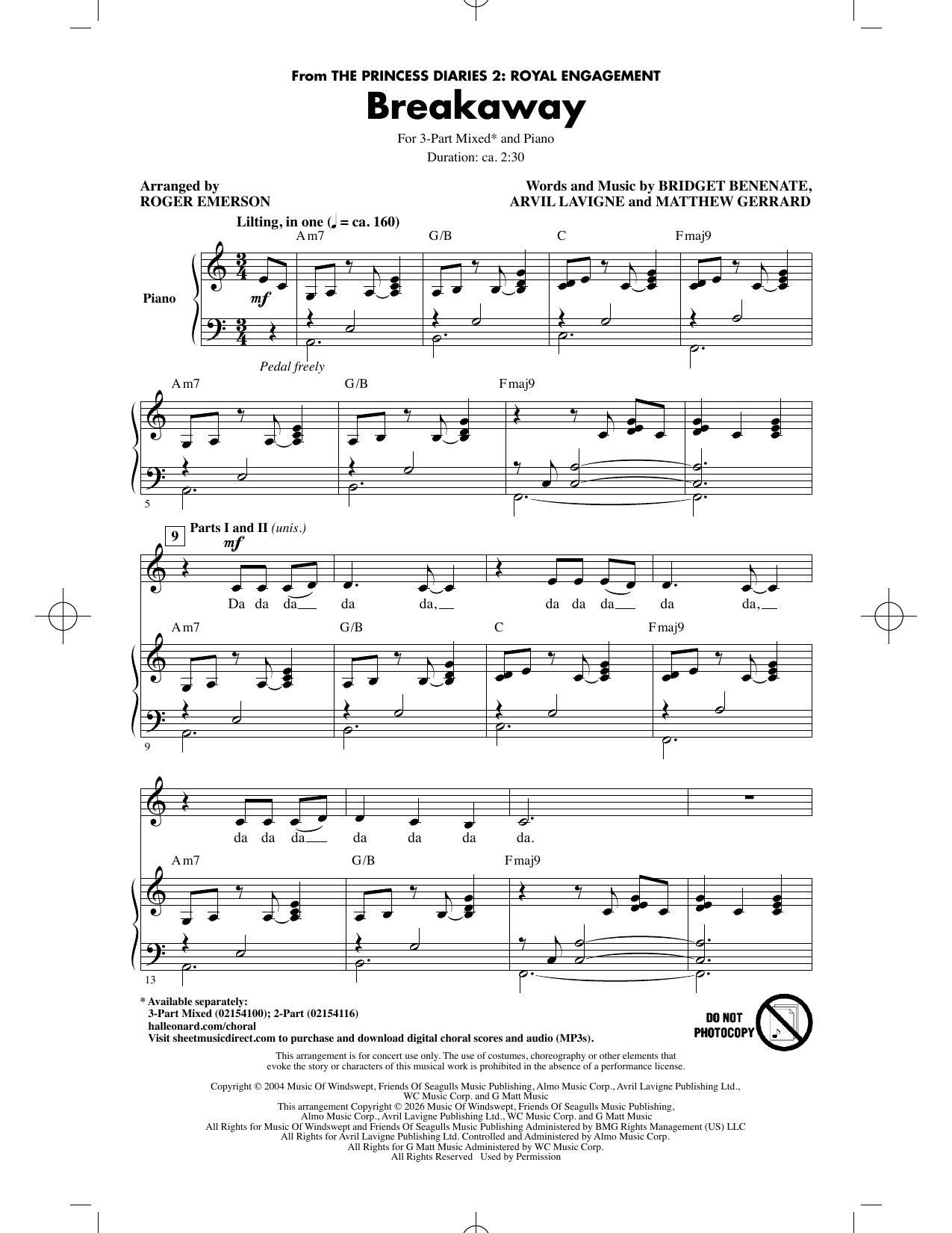 Breakaway (arr. Roger Emerson)