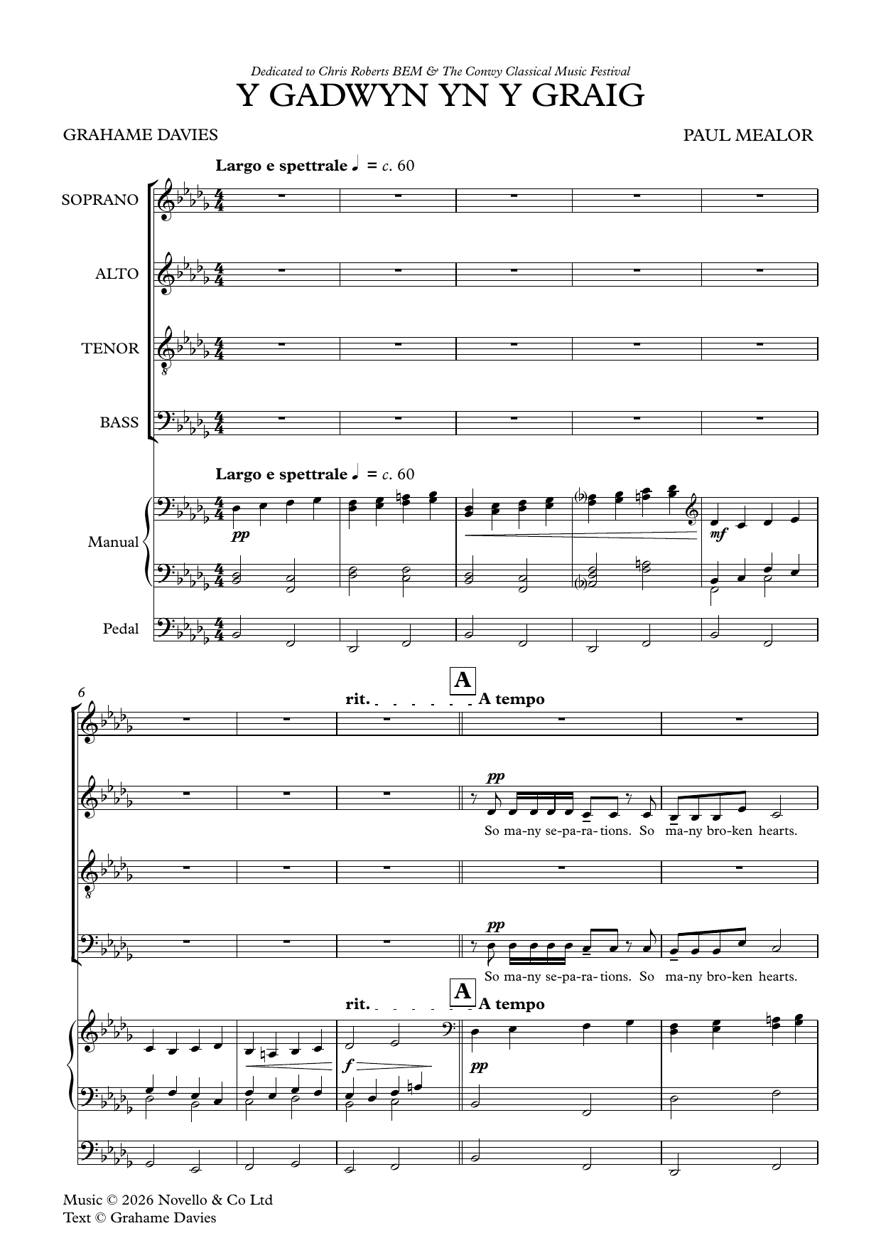 Y Gadwyn Yn Y Graig – Paul Mealor – Notenvorschau