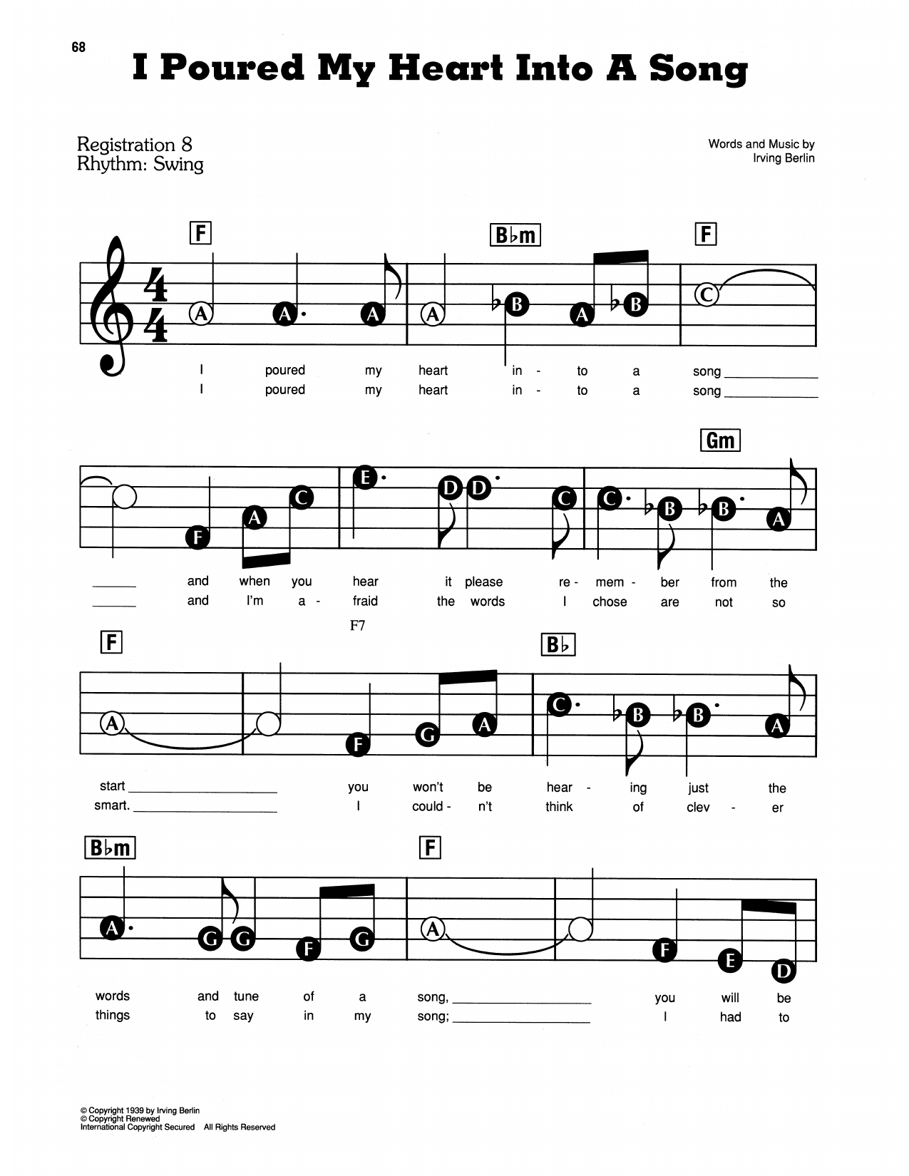 I Poured My Heart Into A Song