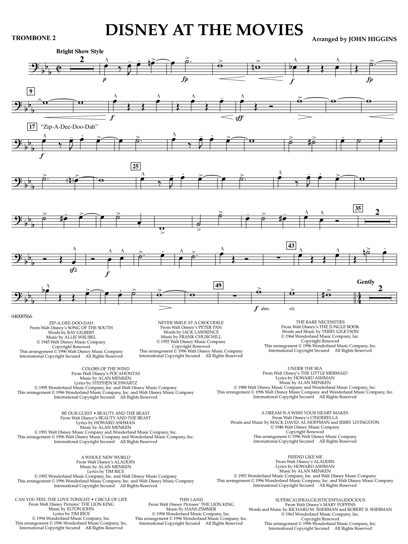 Disney at the Movies - Trombone 2