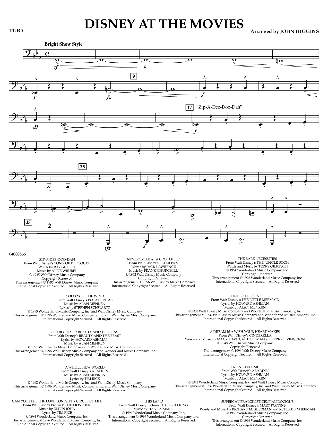 Disney at the Movies - Tuba