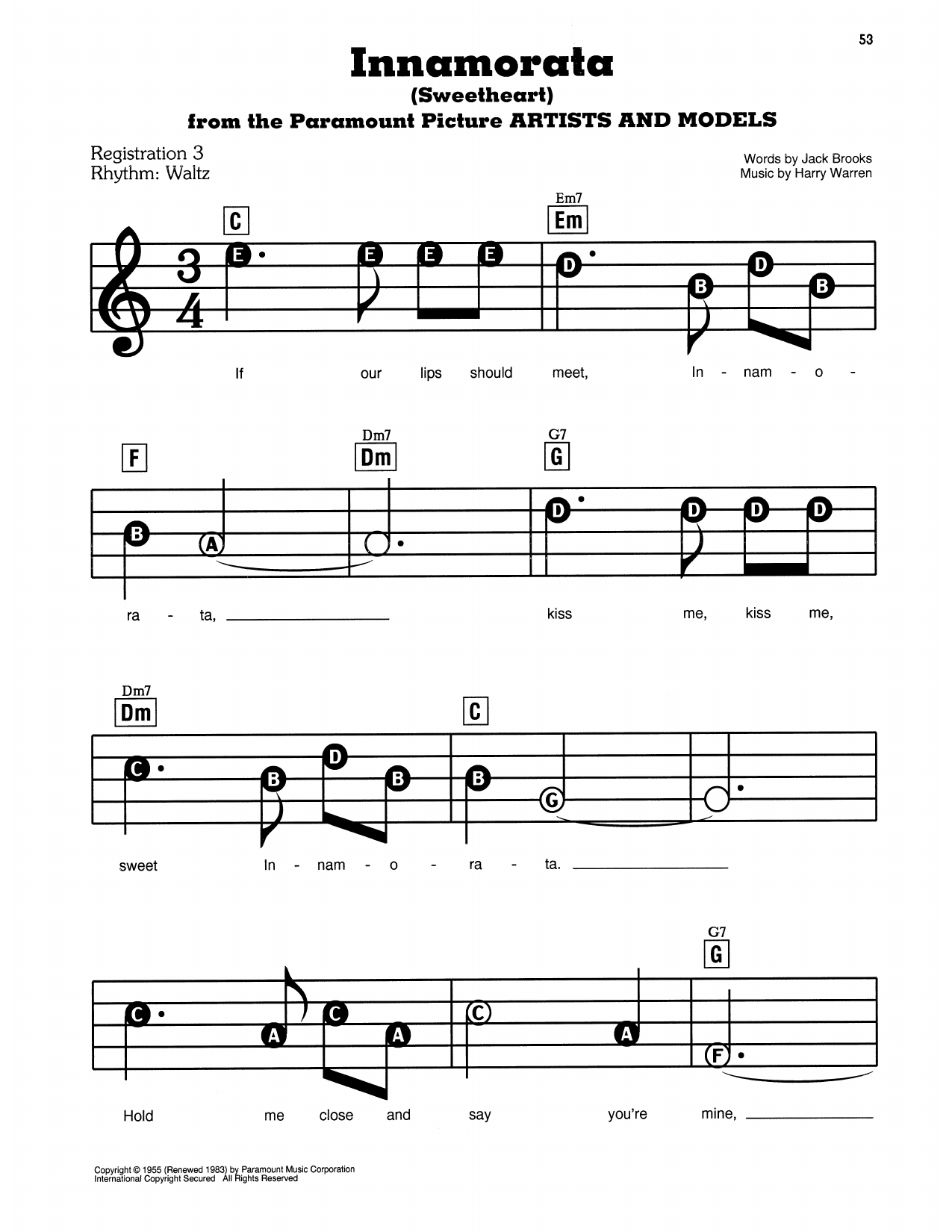 Innamorata (Sweetheart)