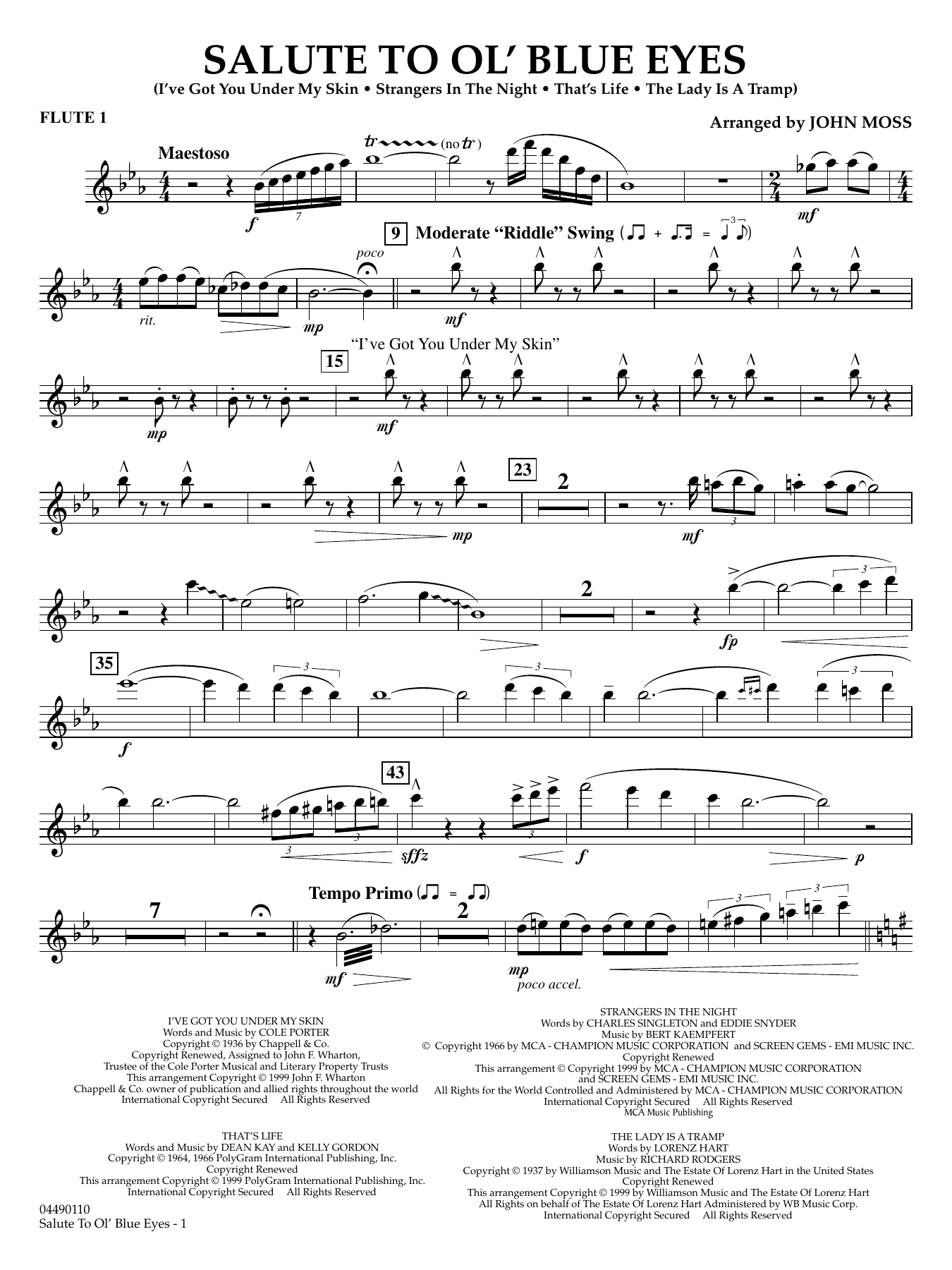 Salute to Ol' Blue Eyes - Flute 1