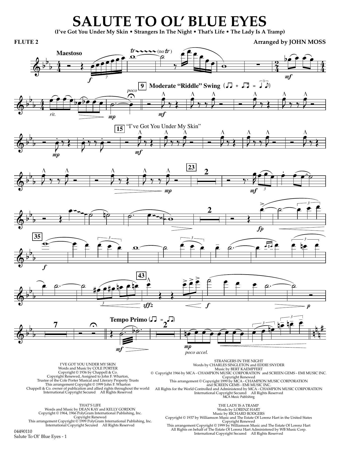 Salute to Ol' Blue Eyes - Flute 2