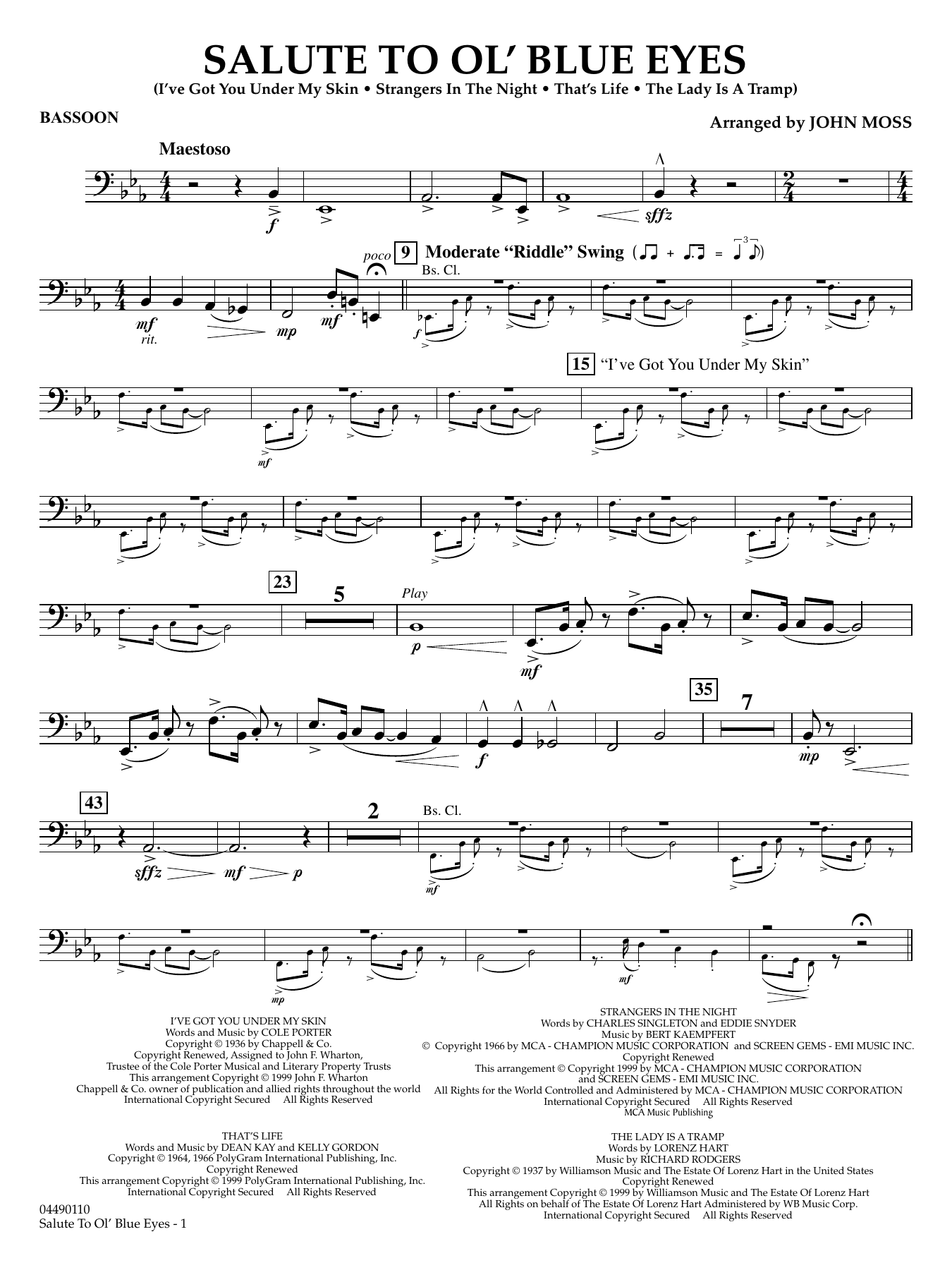 Salute to Ol' Blue Eyes - Bassoon