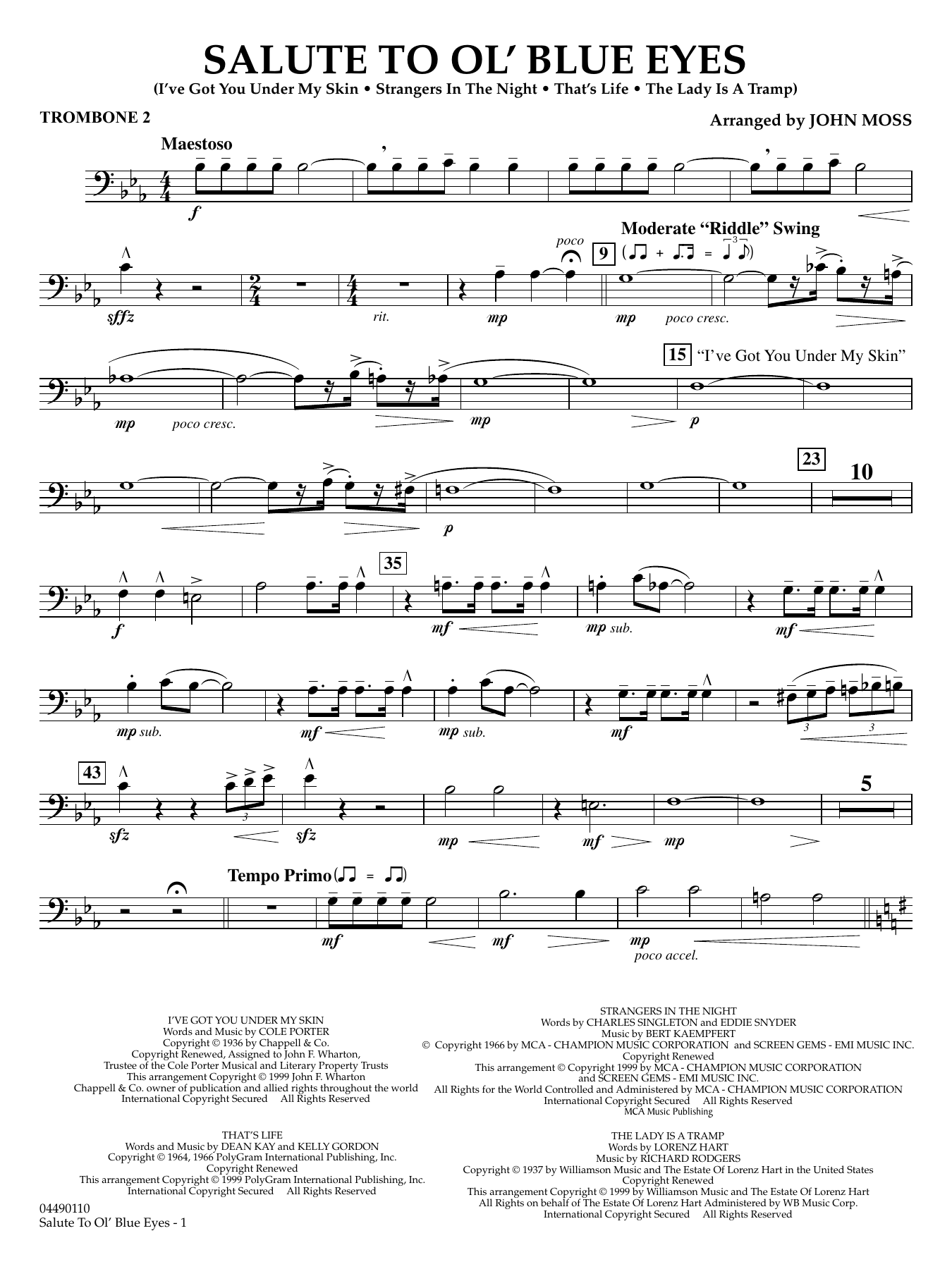 Salute to Ol' Blue Eyes - Trombone 2
