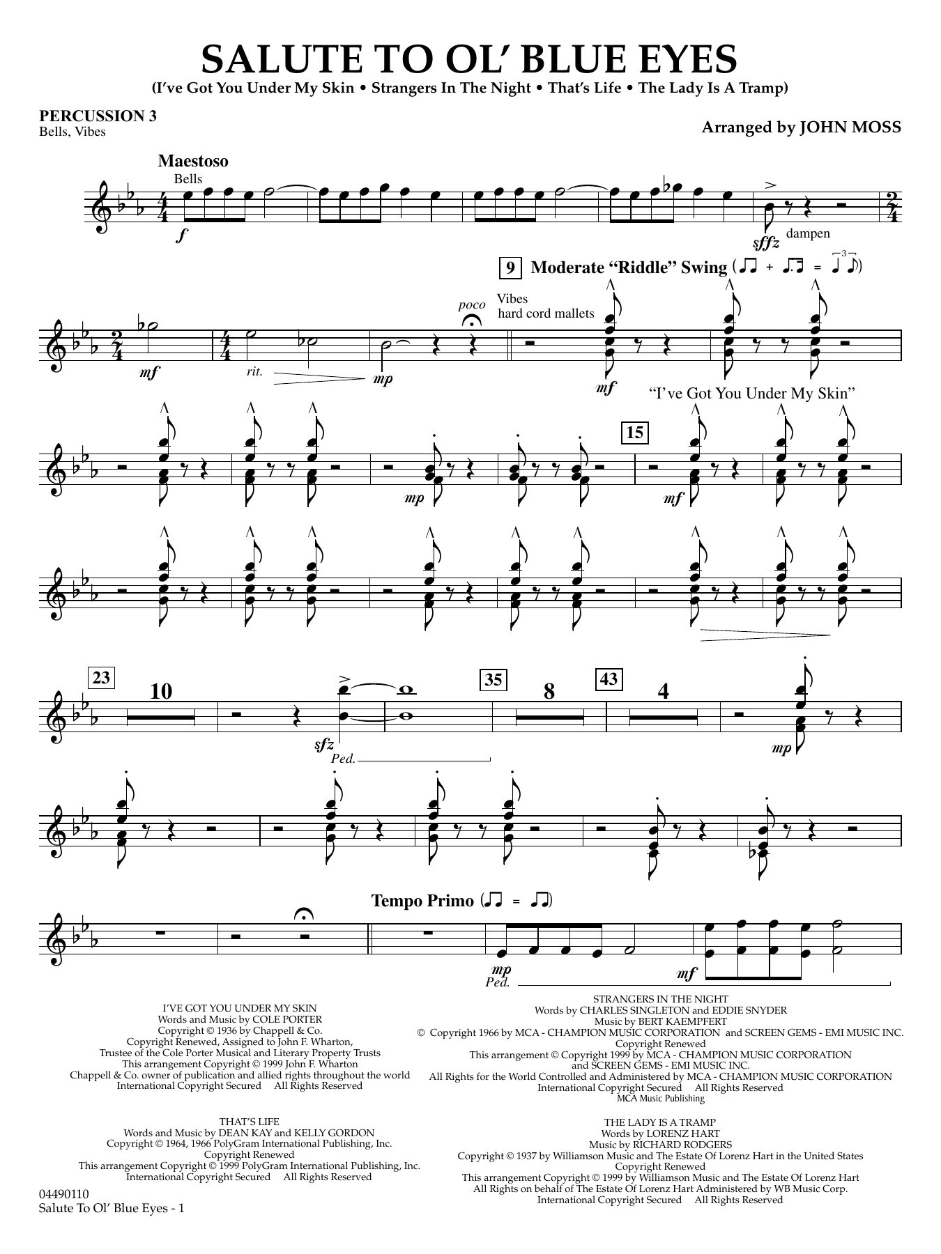 Salute to Ol' Blue Eyes - Percussion 3