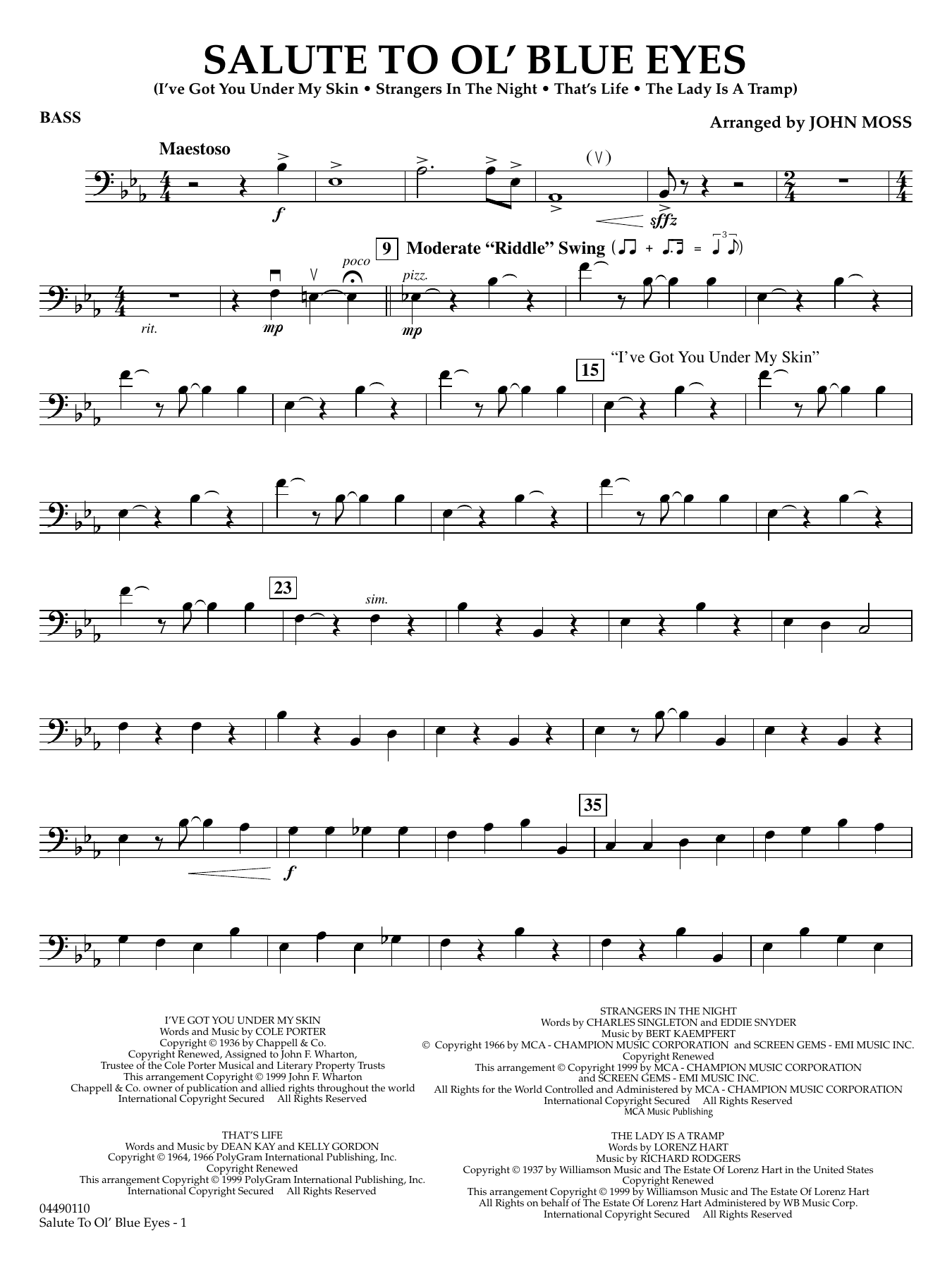 Salute to Ol' Blue Eyes - String Bass