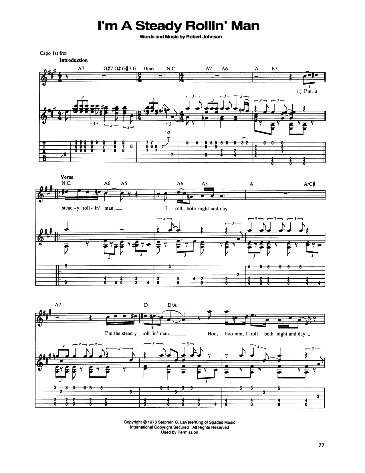 I'm A Steady Rollin' Man (Steady Rollin' Man)