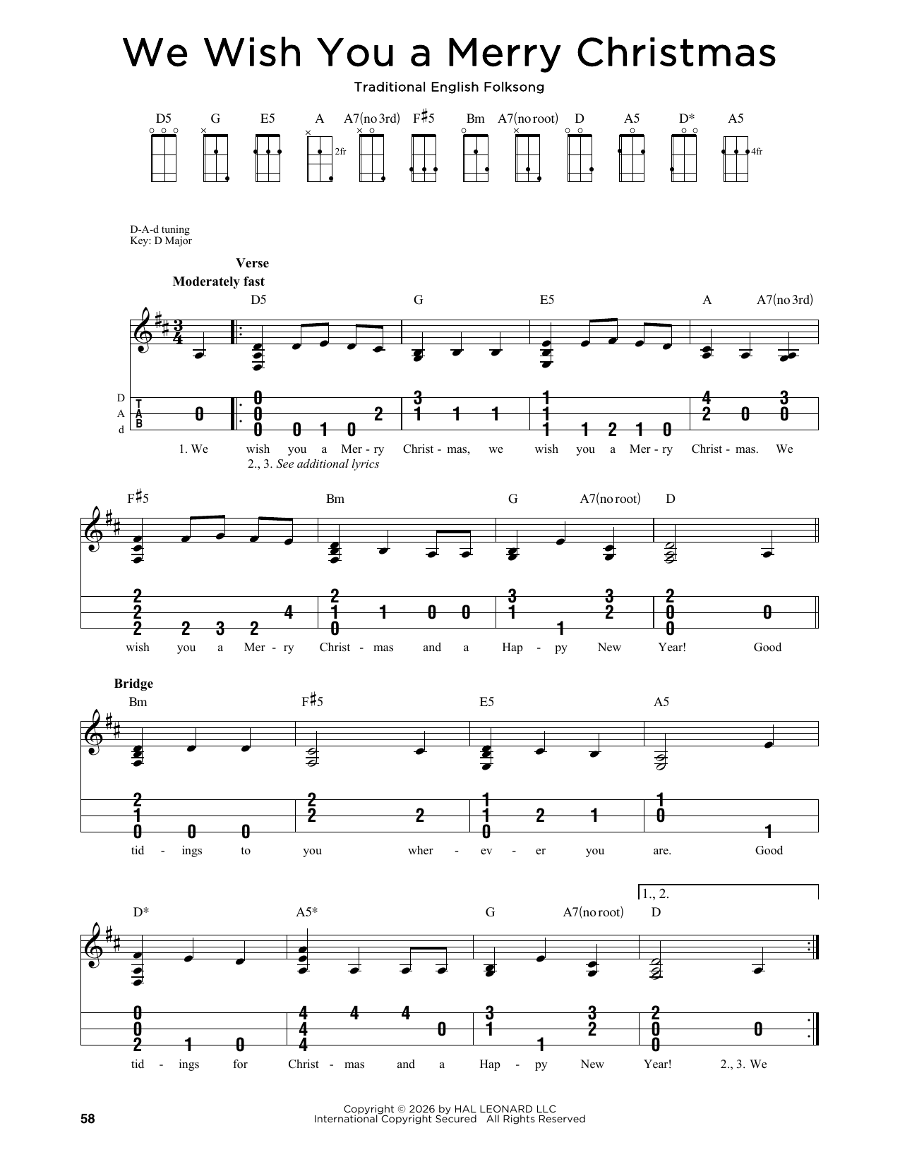 We Wish You A Merry Christmas (arr. Jim Schustedt)