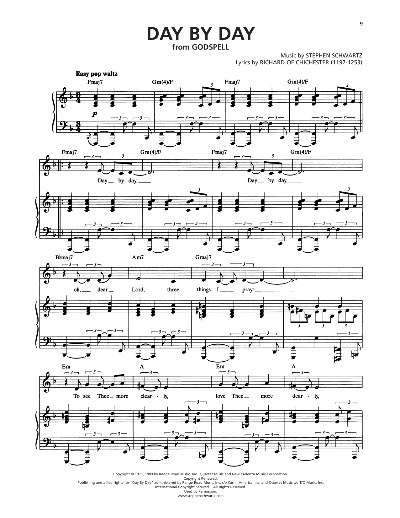 Day By Day (from Godspell)