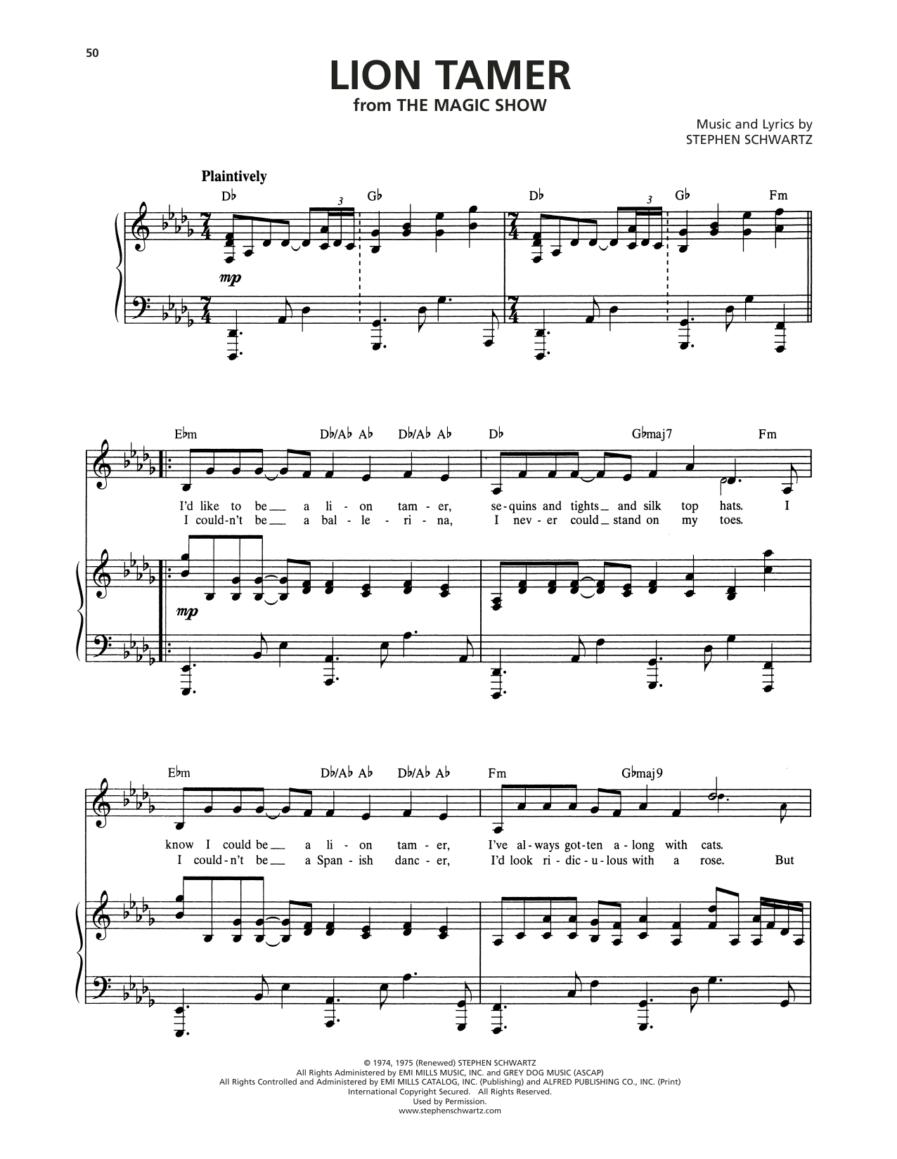 Lion Tamer (from The Magic Show)