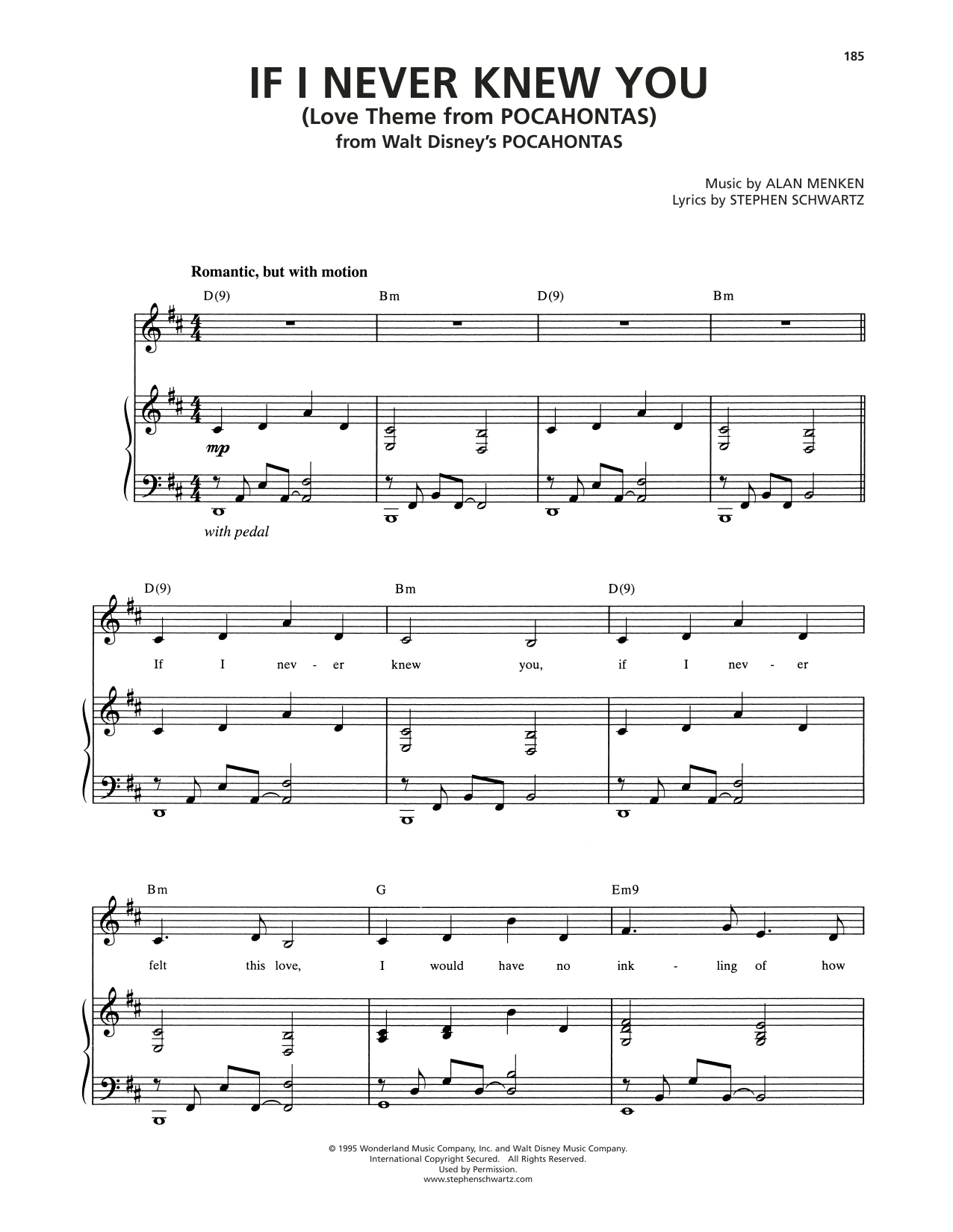 If I Never Knew You (End Title) (from Pocahontas)