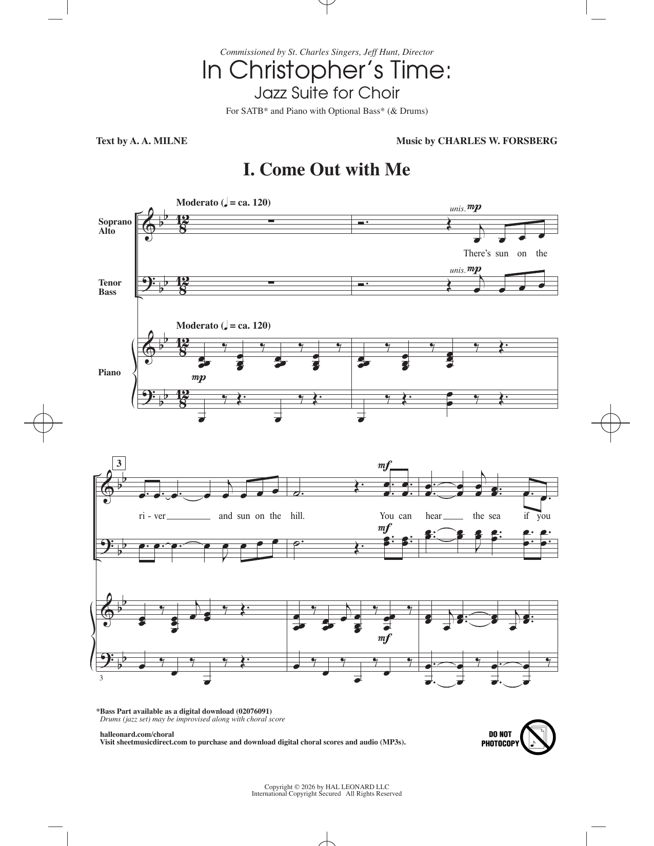 In Christopher's Time – Charles Forsberg – Notenvorschau