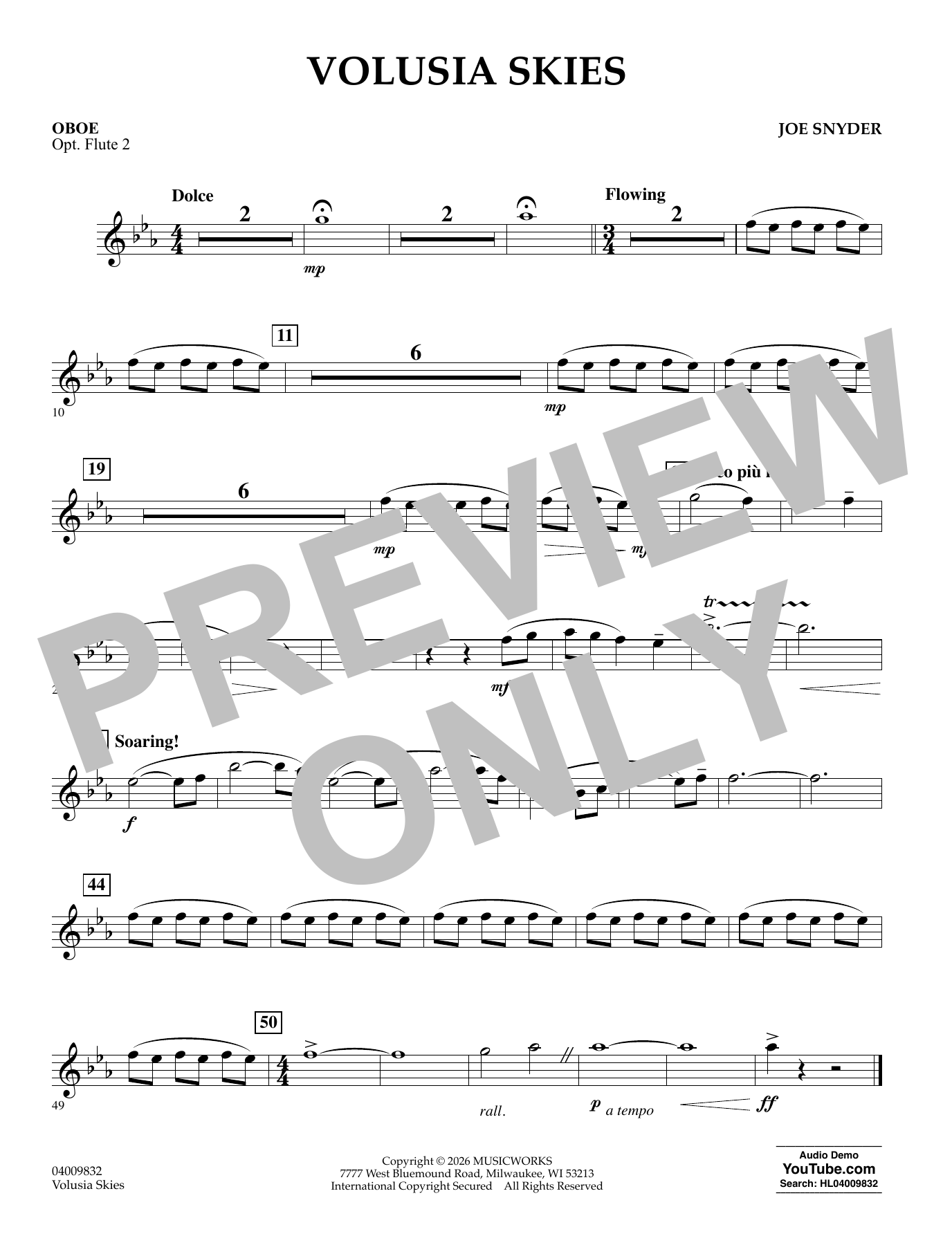 Volusia Skies - Oboe