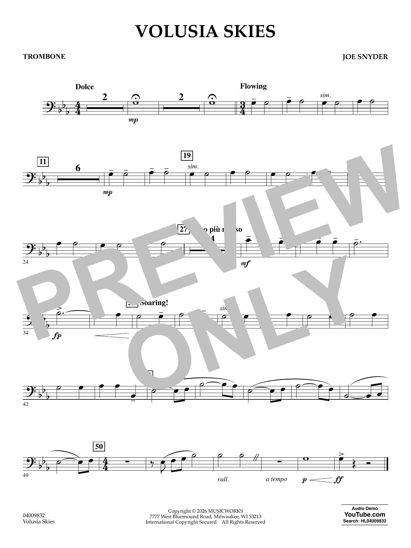 Volusia Skies - Trombone
