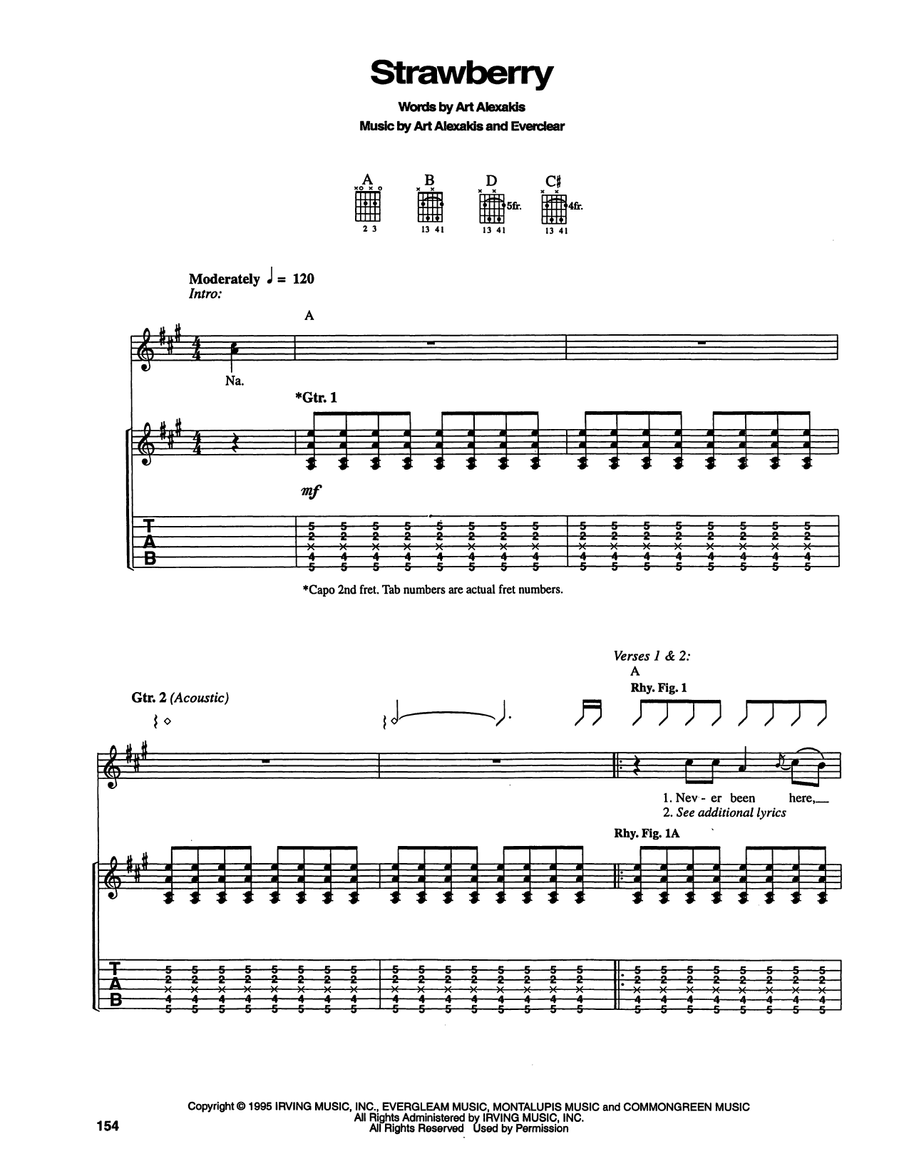 Strawberry: Guitar Tab