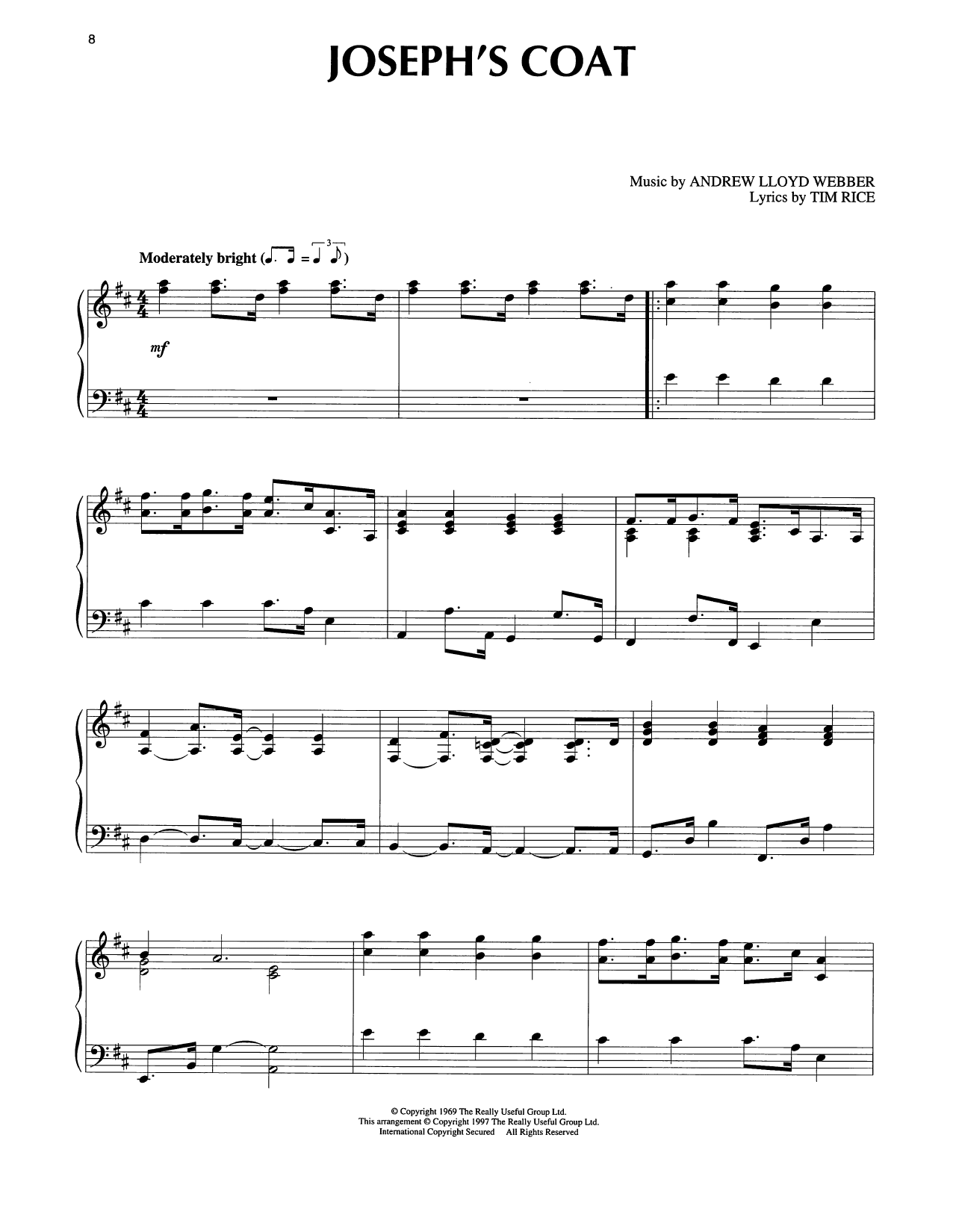 Joseph's Coat (from Joseph And The Amazing Technicolor Dreamcoat)