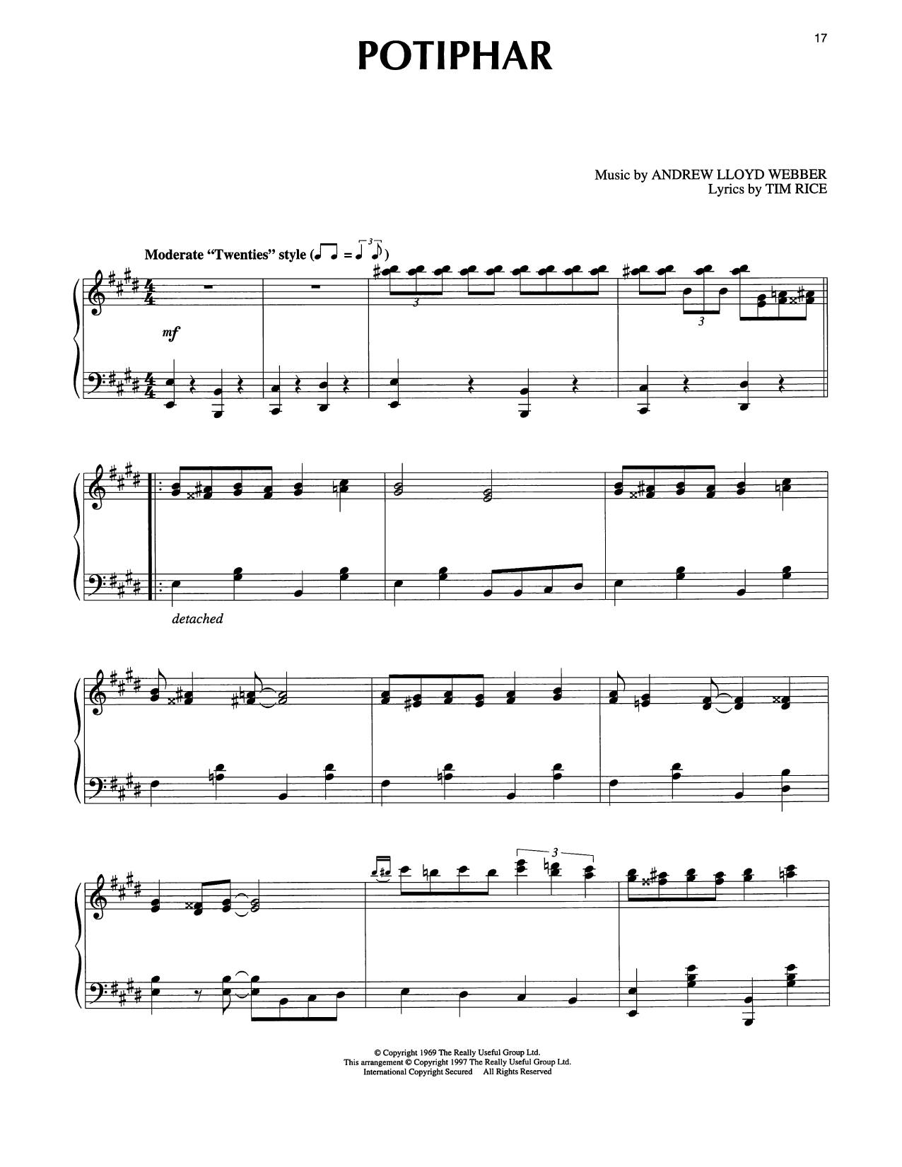 Potiphar (from Joseph And The Amazing Technicolor Dreamcoat)