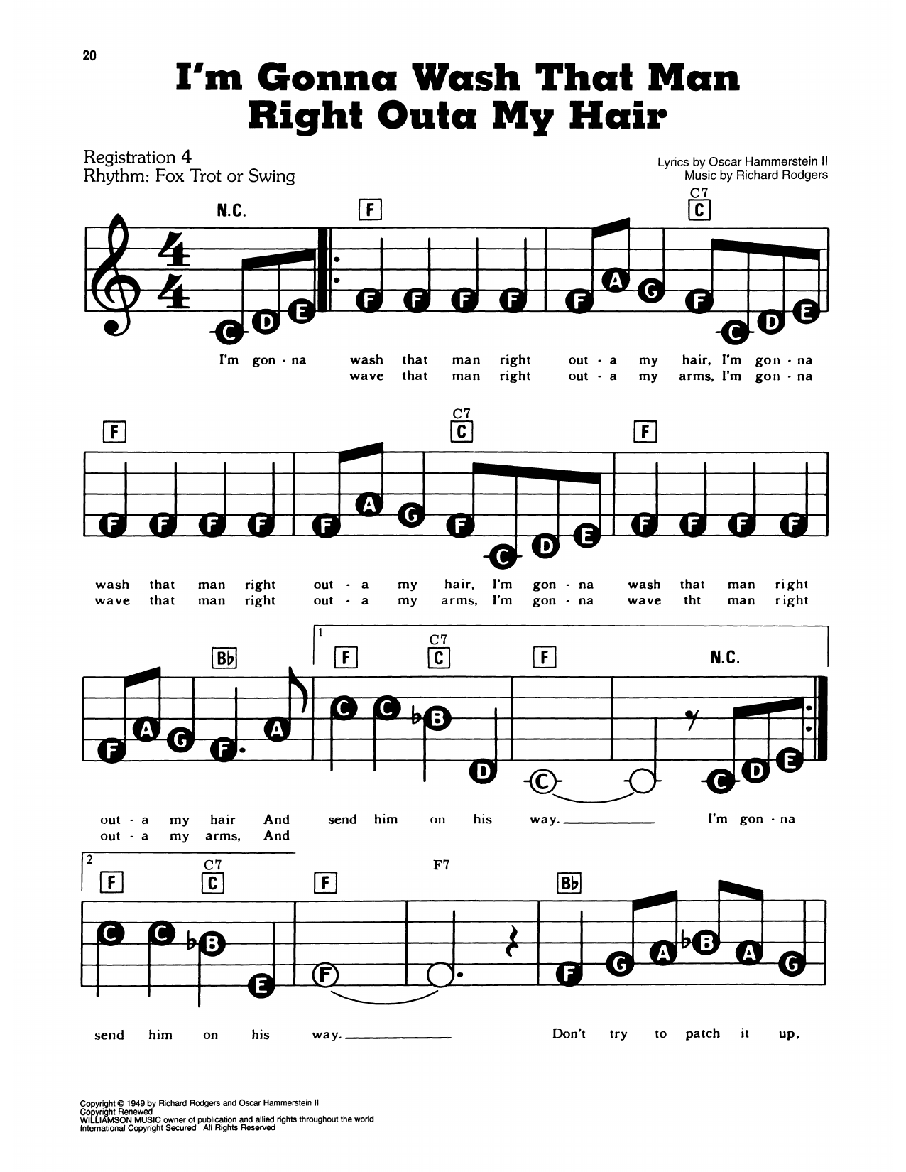 I'm Gonna Wash That Man Right Outa My Hair (from South Pacific)