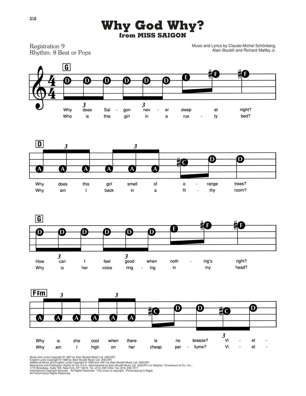 Why God Why? (from Miss Saigon)