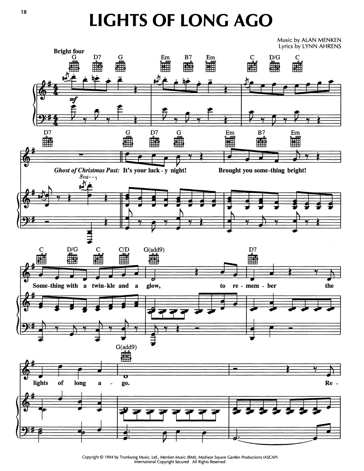 Lights Of Long Ago (from A Christmas Carol)