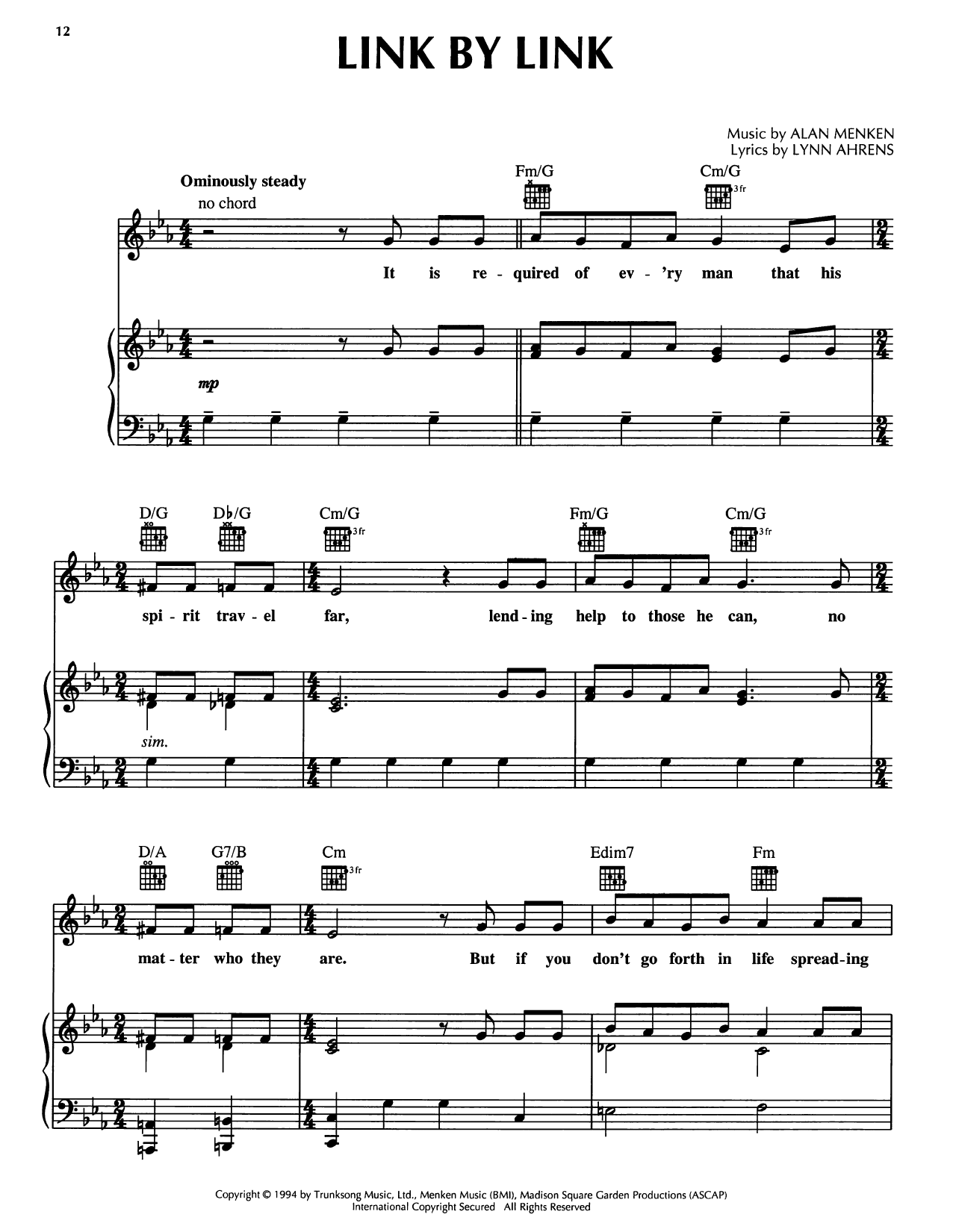 Link By Link (from A Christmas Carol)