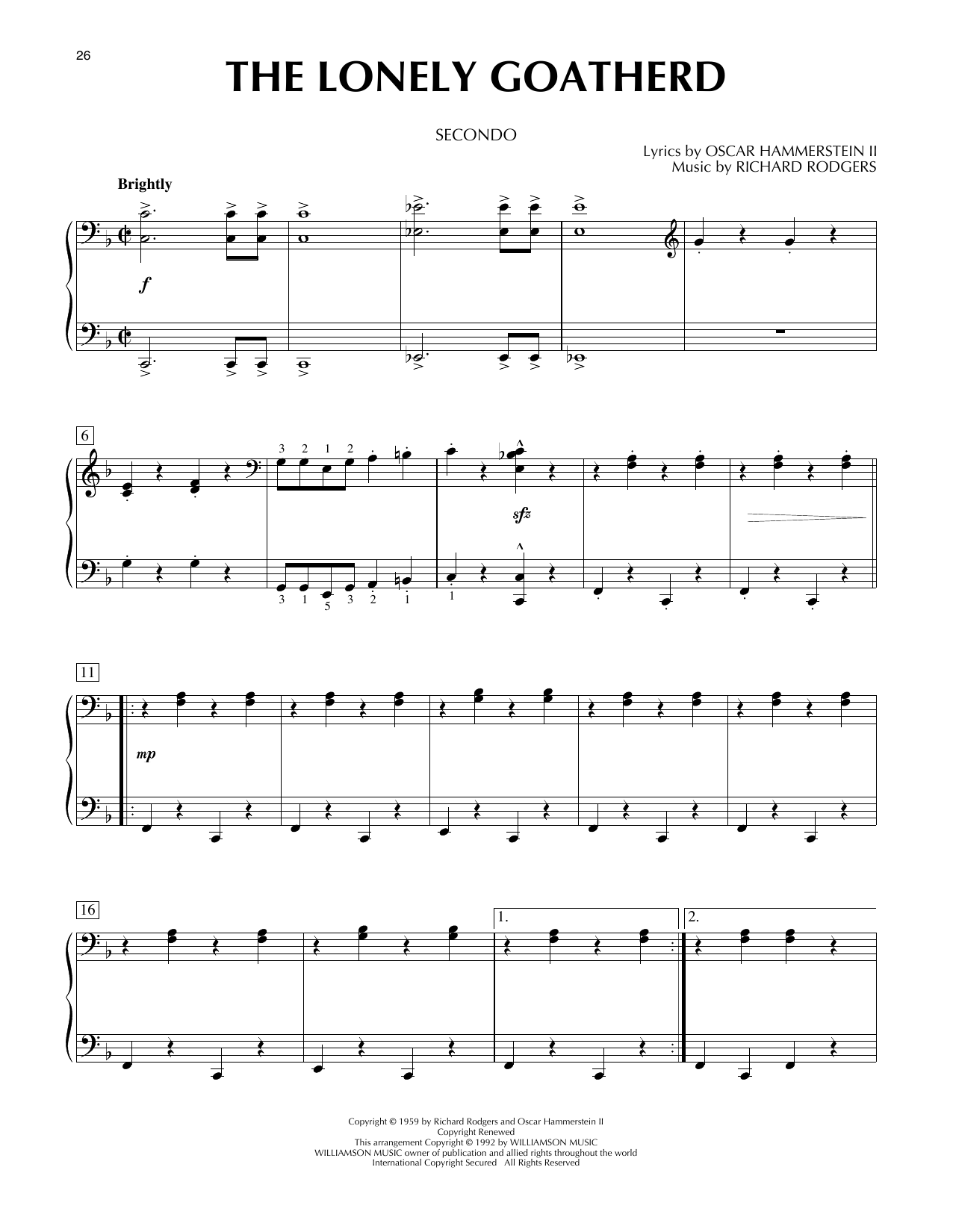 The Lonely Goatherd (from The Sound Of Music)