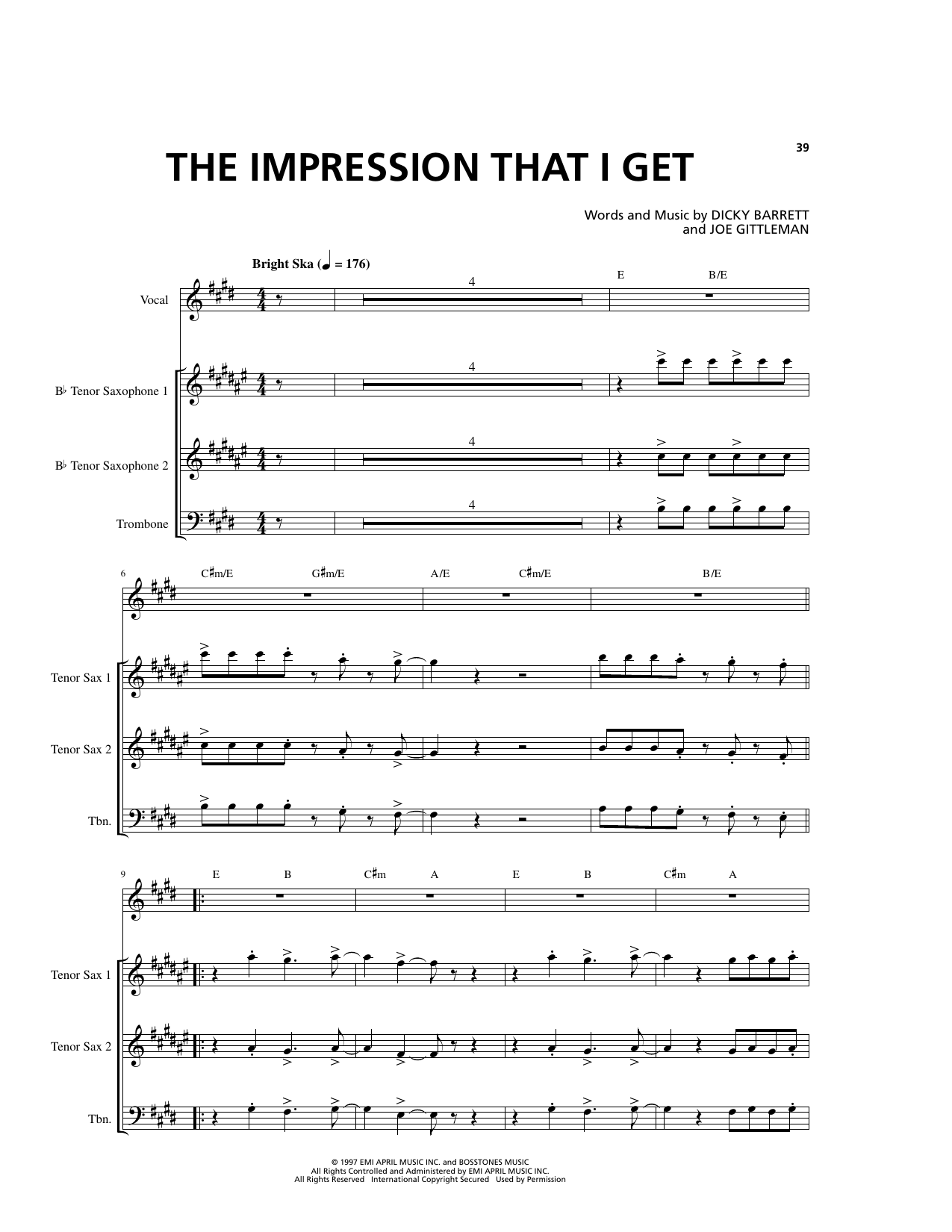 The Impression That I Get