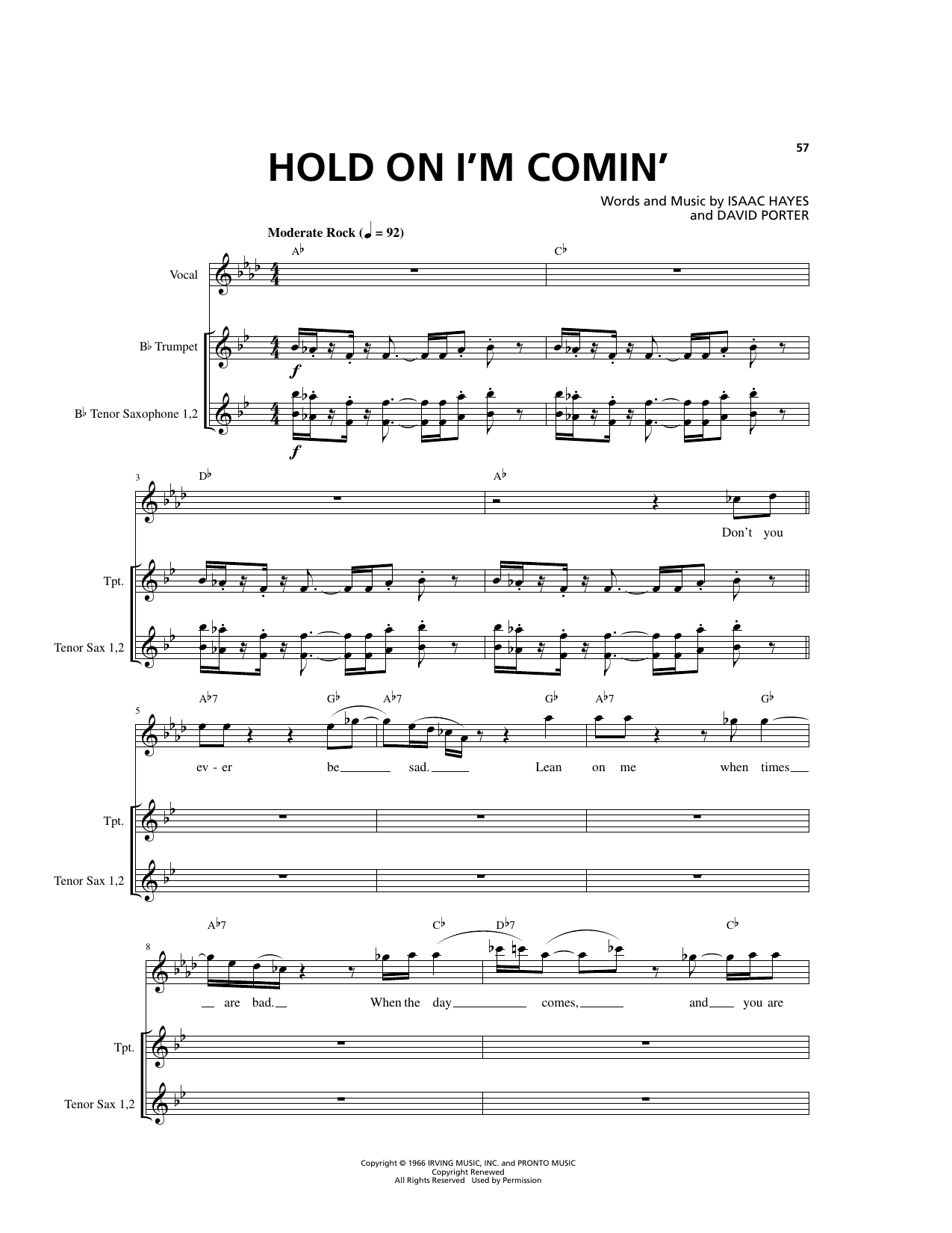 Hold On I'm Comin'