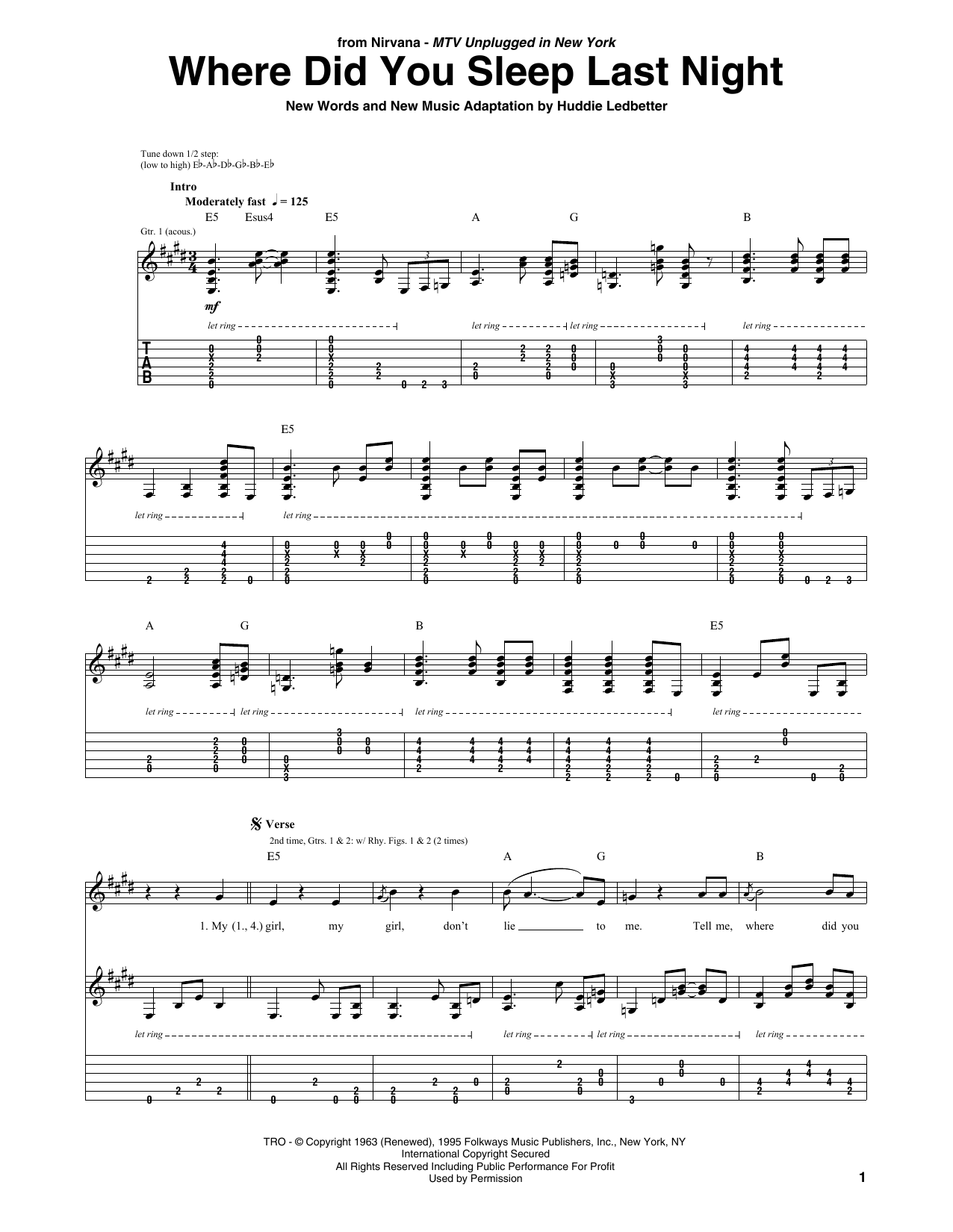 Where Did You Sleep Last Night