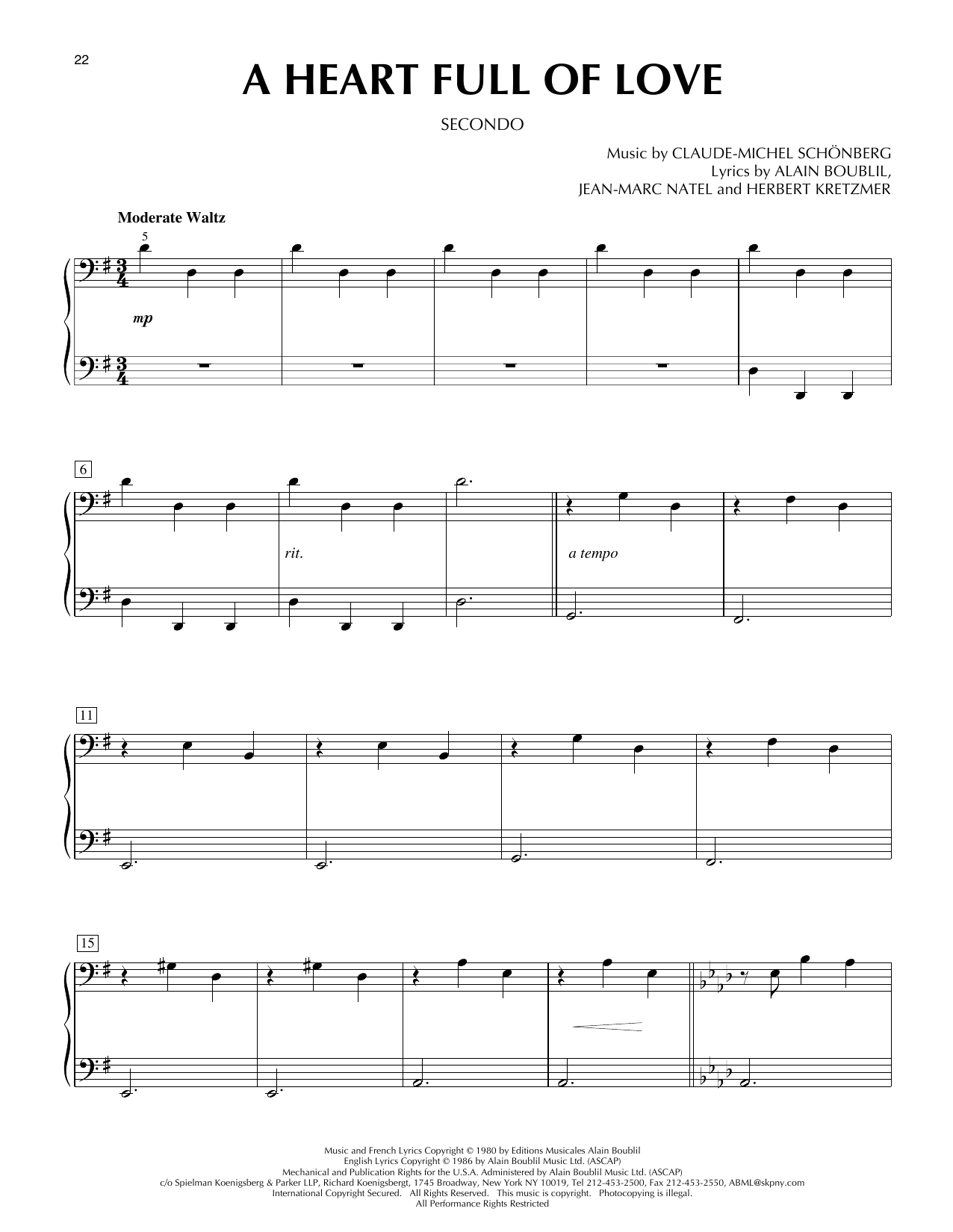 A Heart Full Of Love (from Les Misérables)