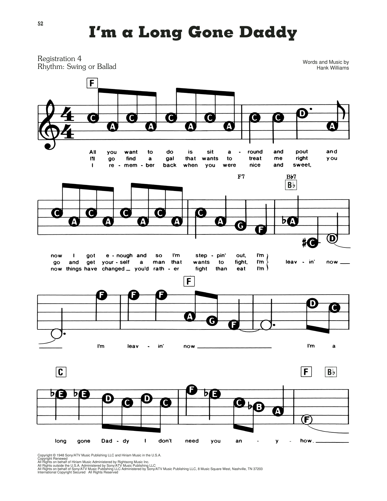 I'm A Long Gone Daddy: E-Z Play Today