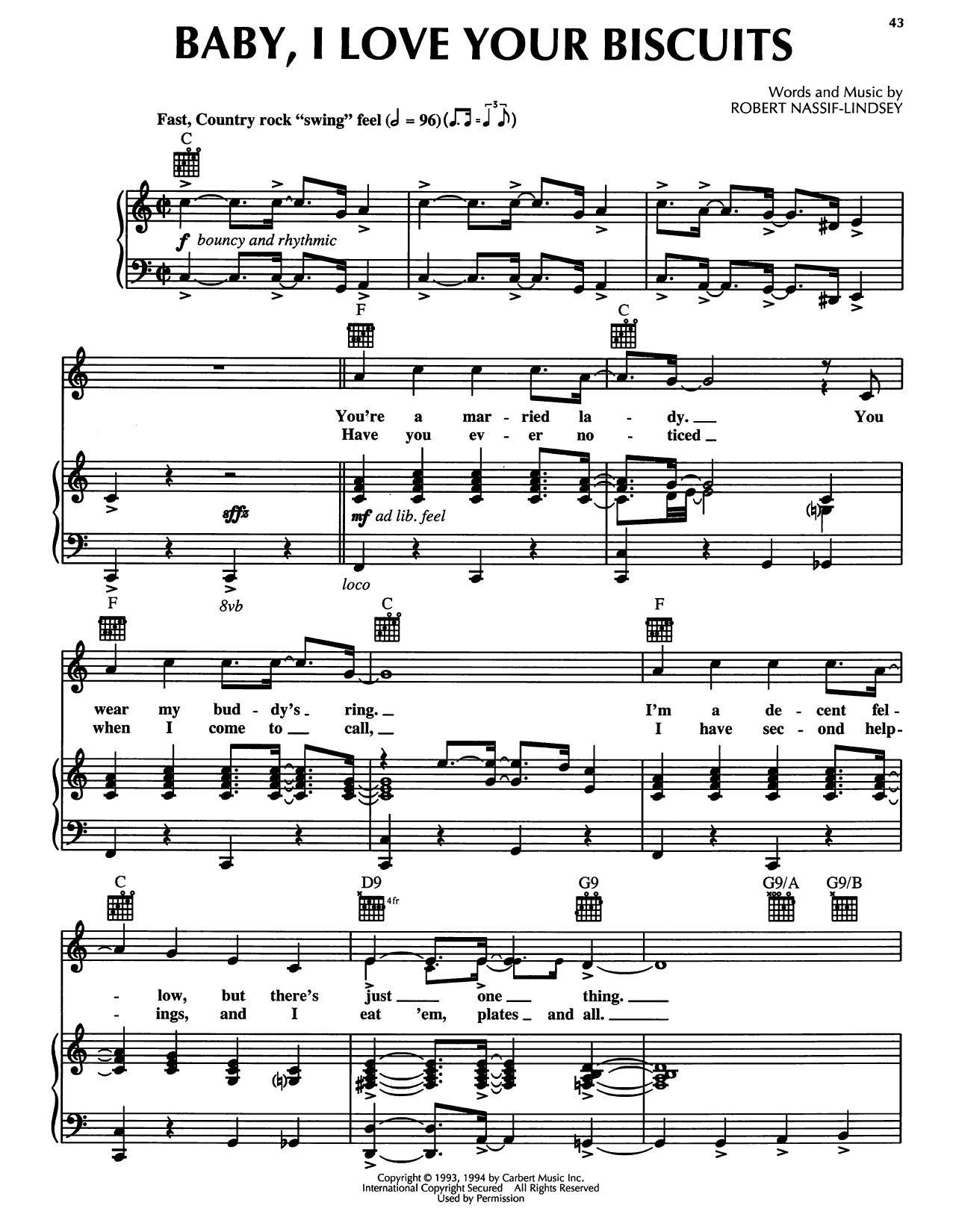 Baby, I Love Your Biscuits (from Honky Tonk Highway)