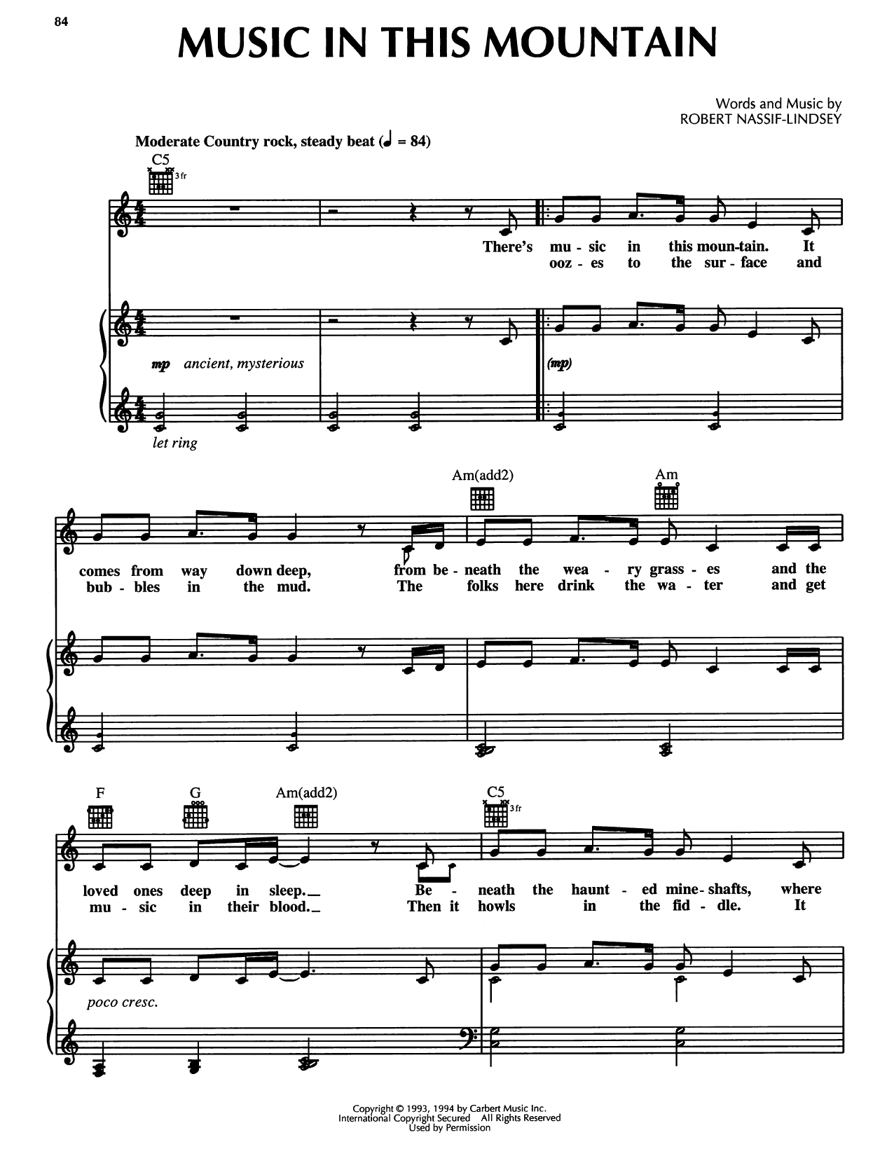 Music In This Mountain (from Honky Tonk Highway)