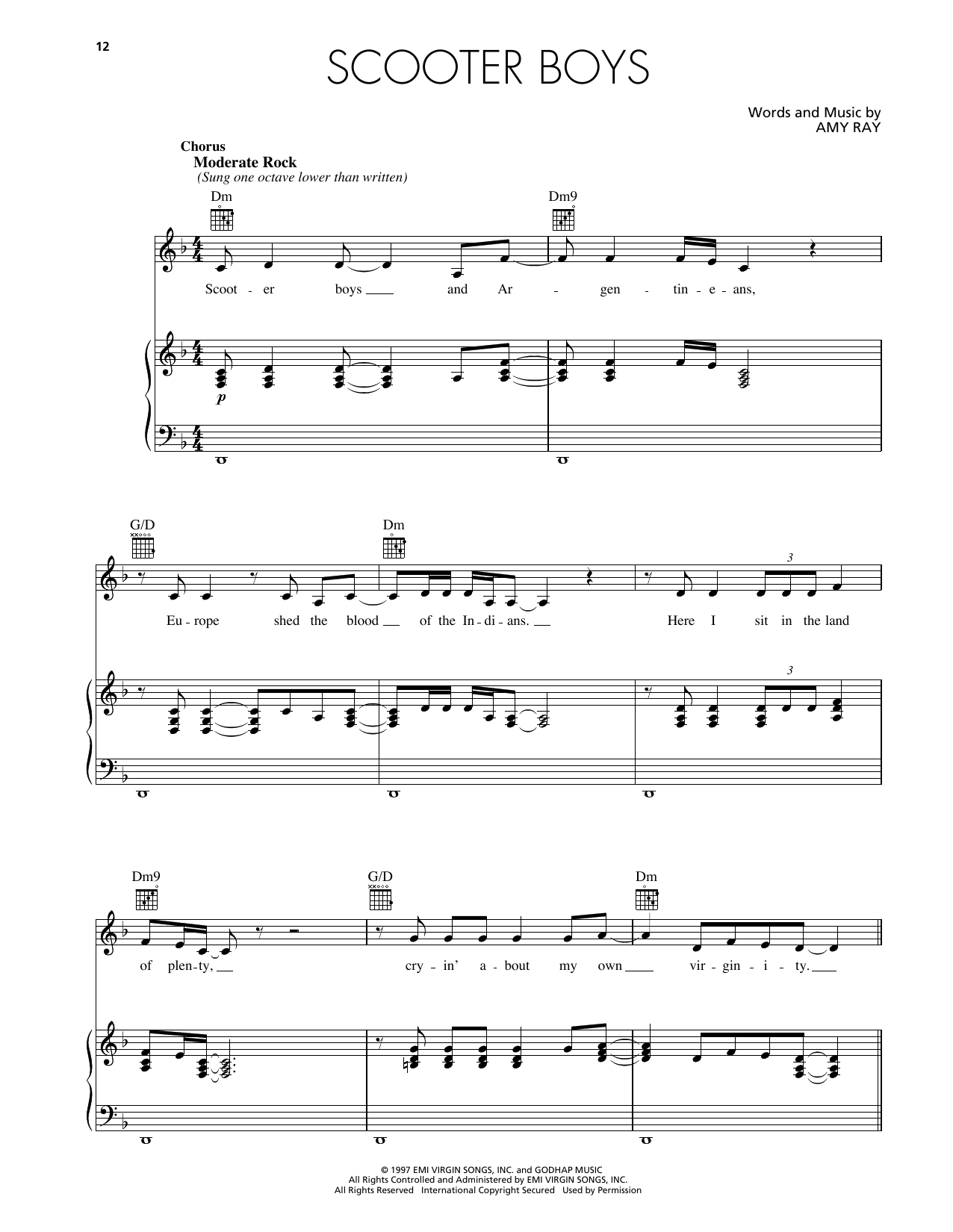 Scooter Boys: Piano/Vocal/Guitar Sheet
