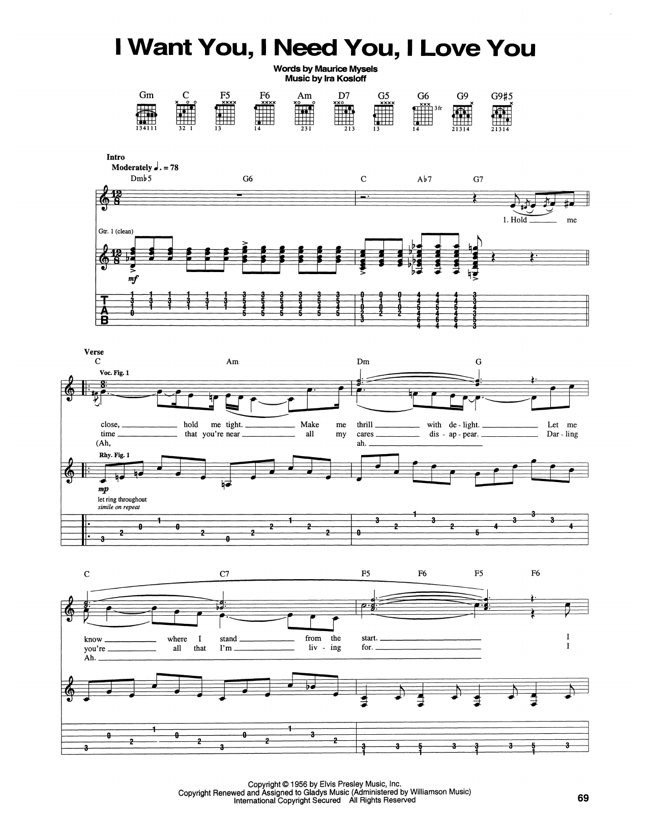 I Want You, I Need You, I Love You