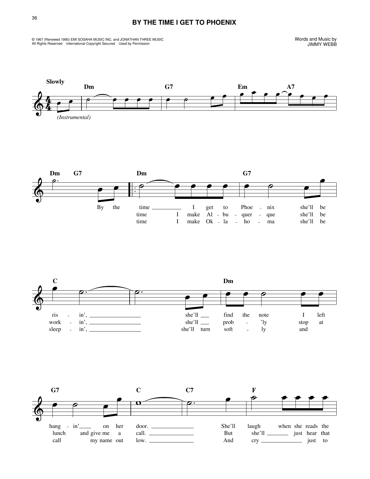 By The Time I Get To Phoenix