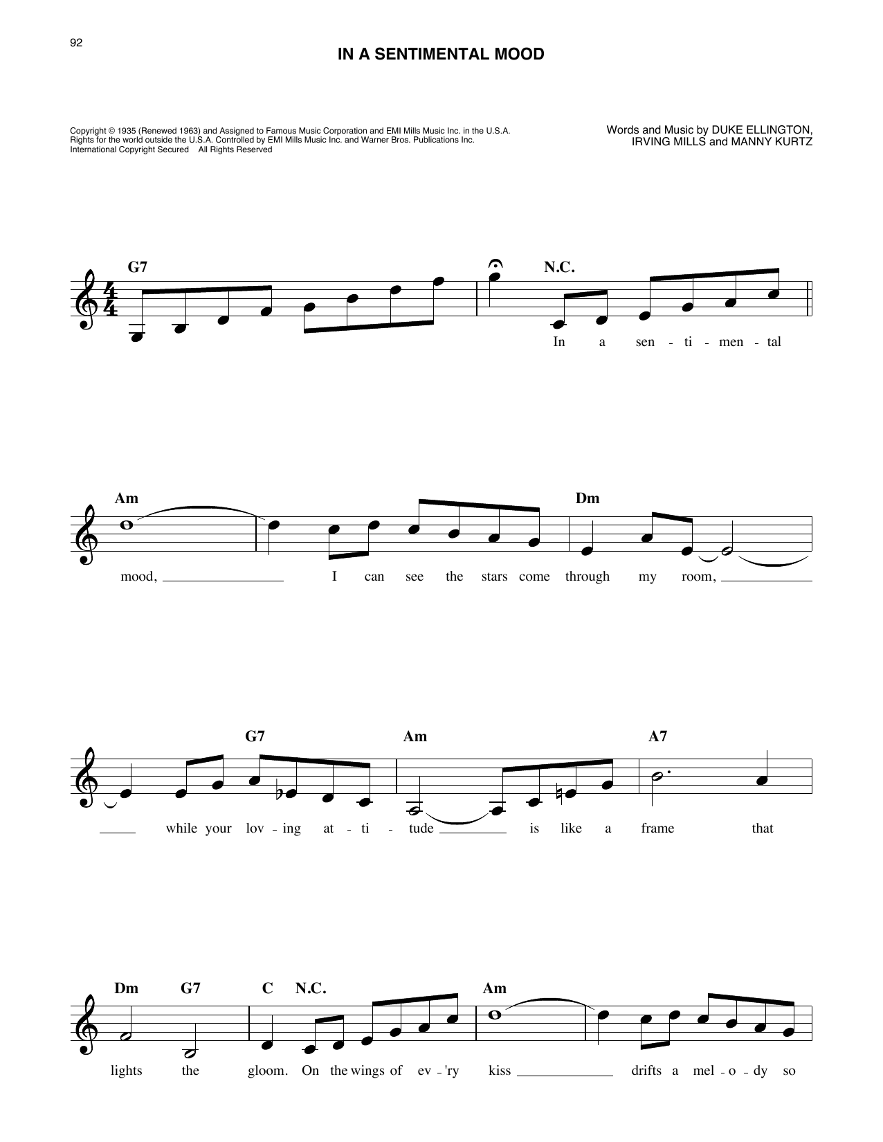 In A Sentimental Mood