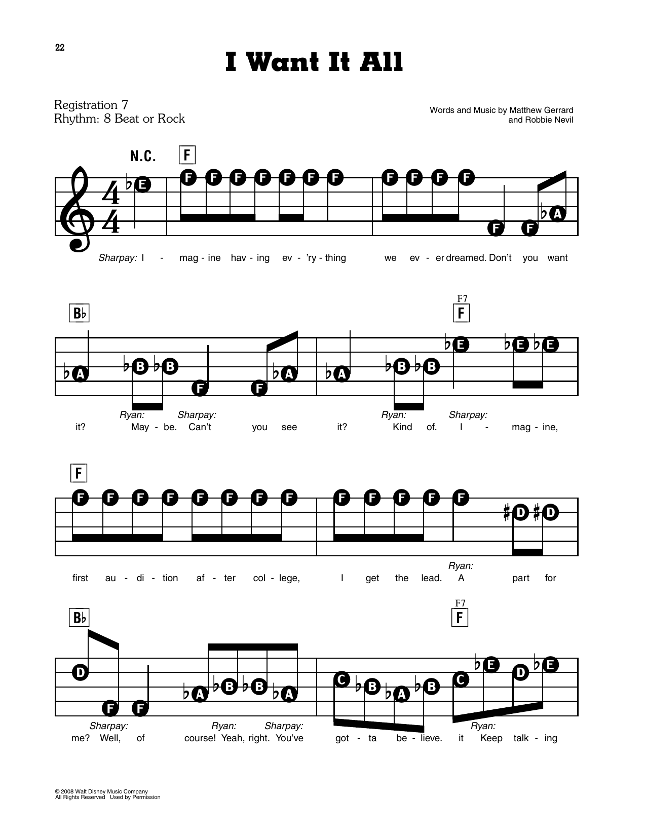 I Want It All (from High School Musical 3: Senior Year): E-Z Play Today