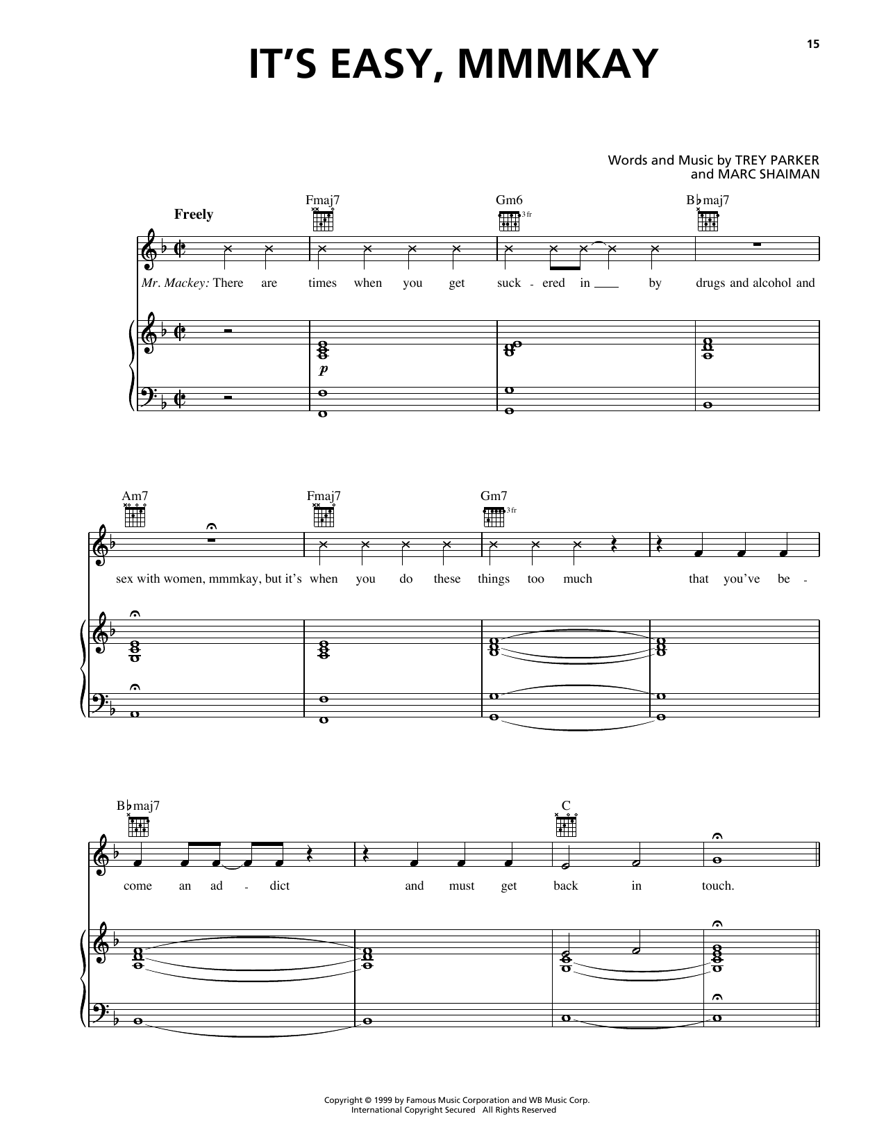 It's Easy, Mmmkay (from South Park)