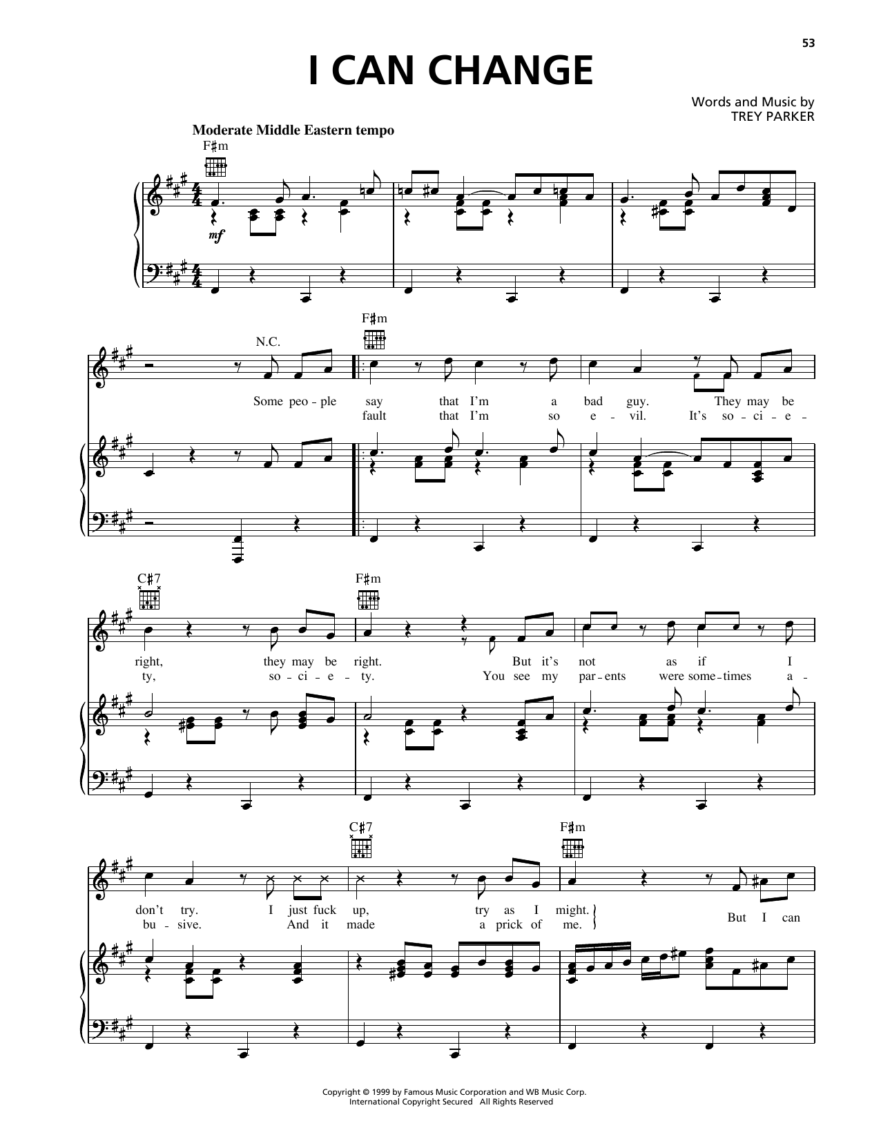 I Can Change (from South Park)