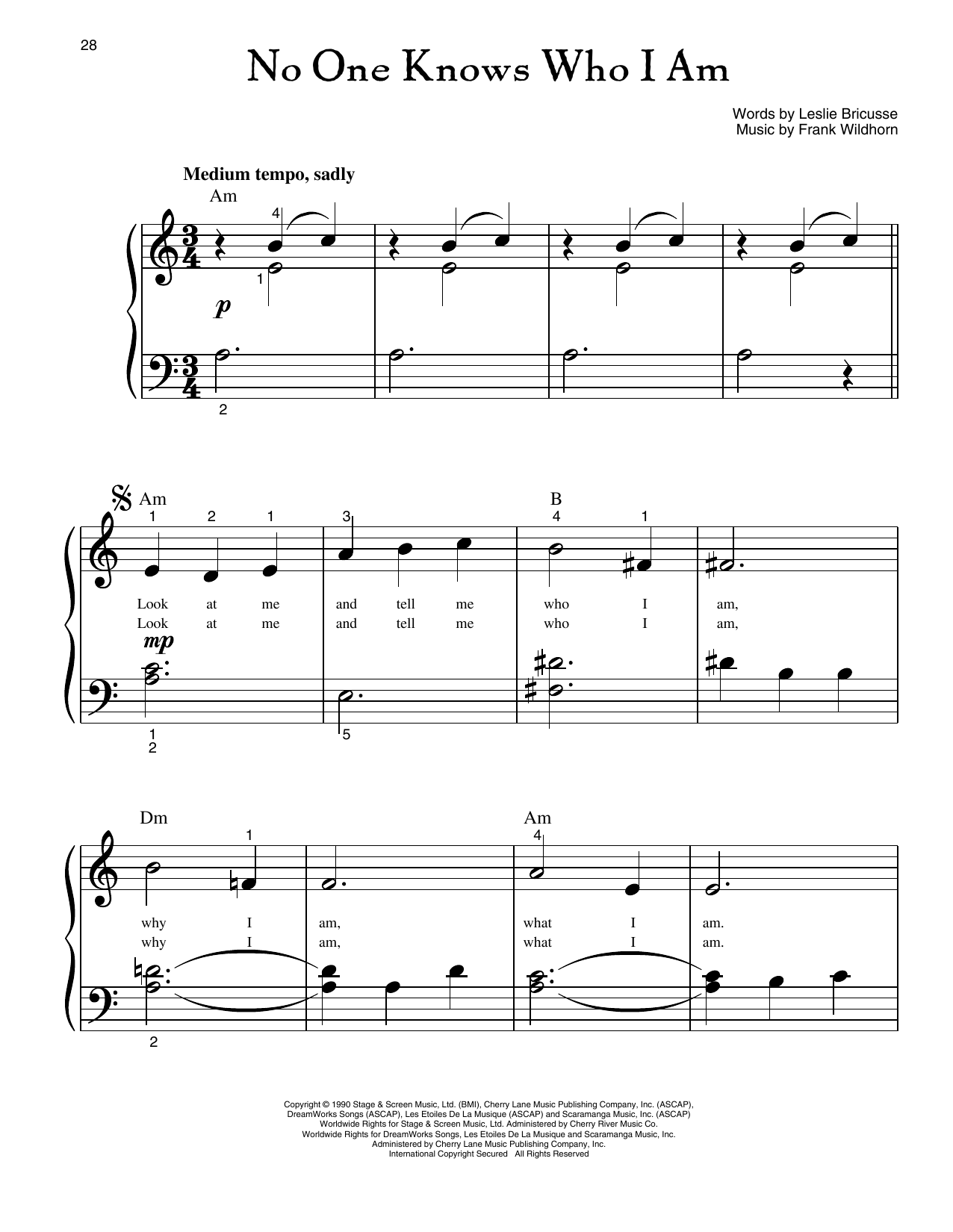 No One Knows Who I Am (from Jekyll And Hyde)