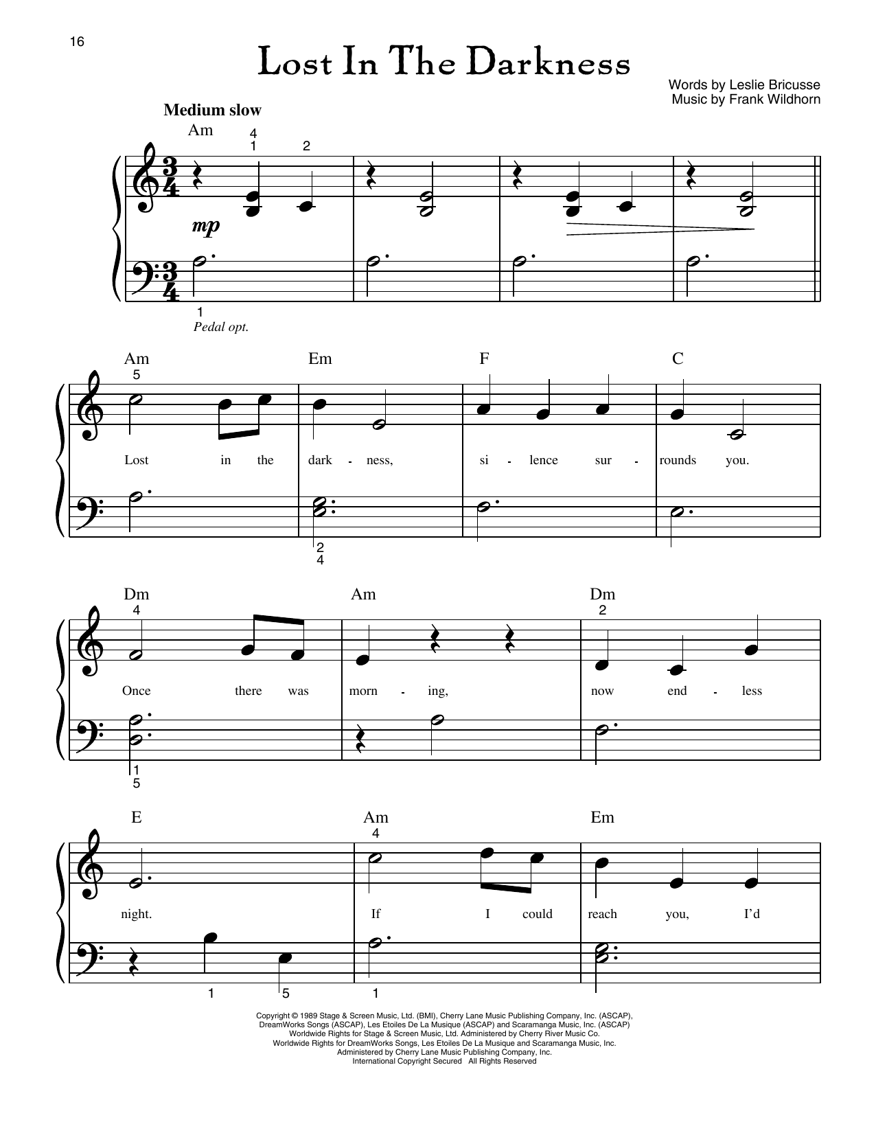 Lost In The Darkness (from Jekyll And Hyde)