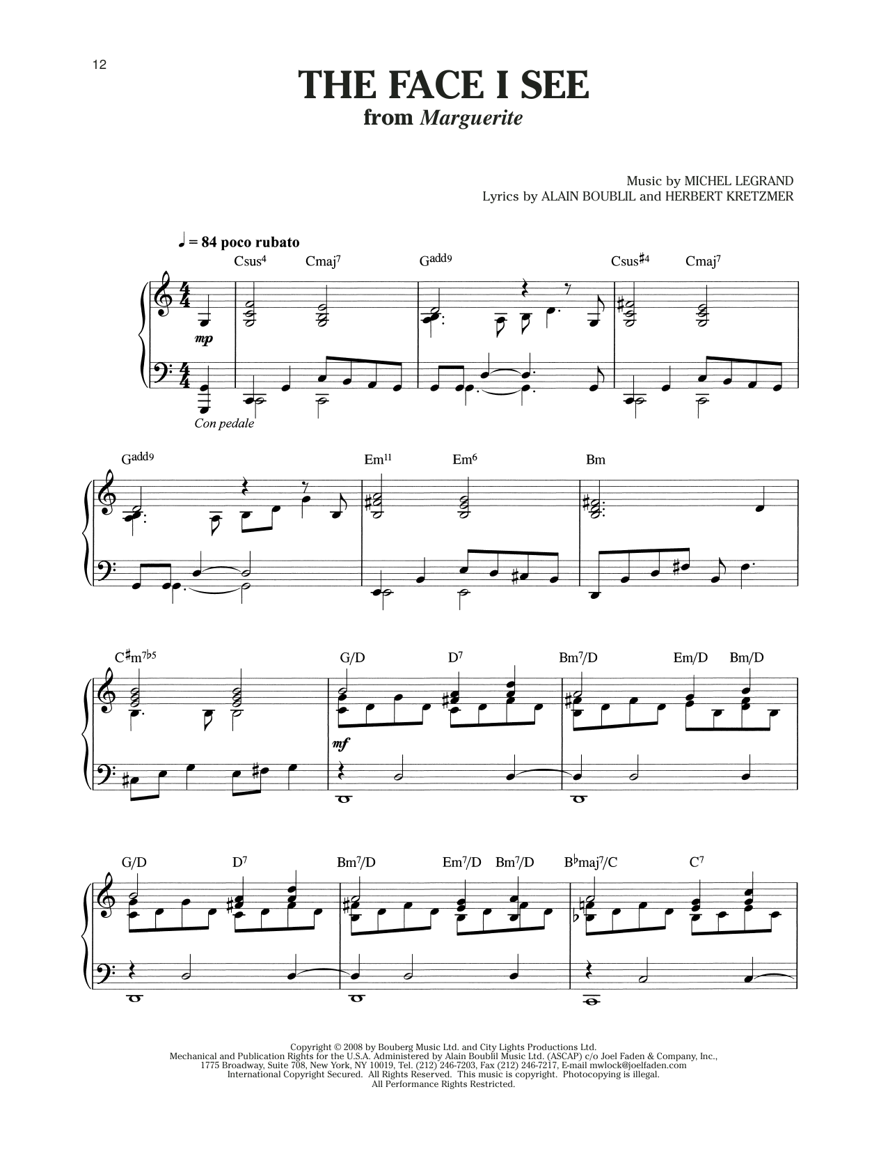 The Face I See (from Marguerite)