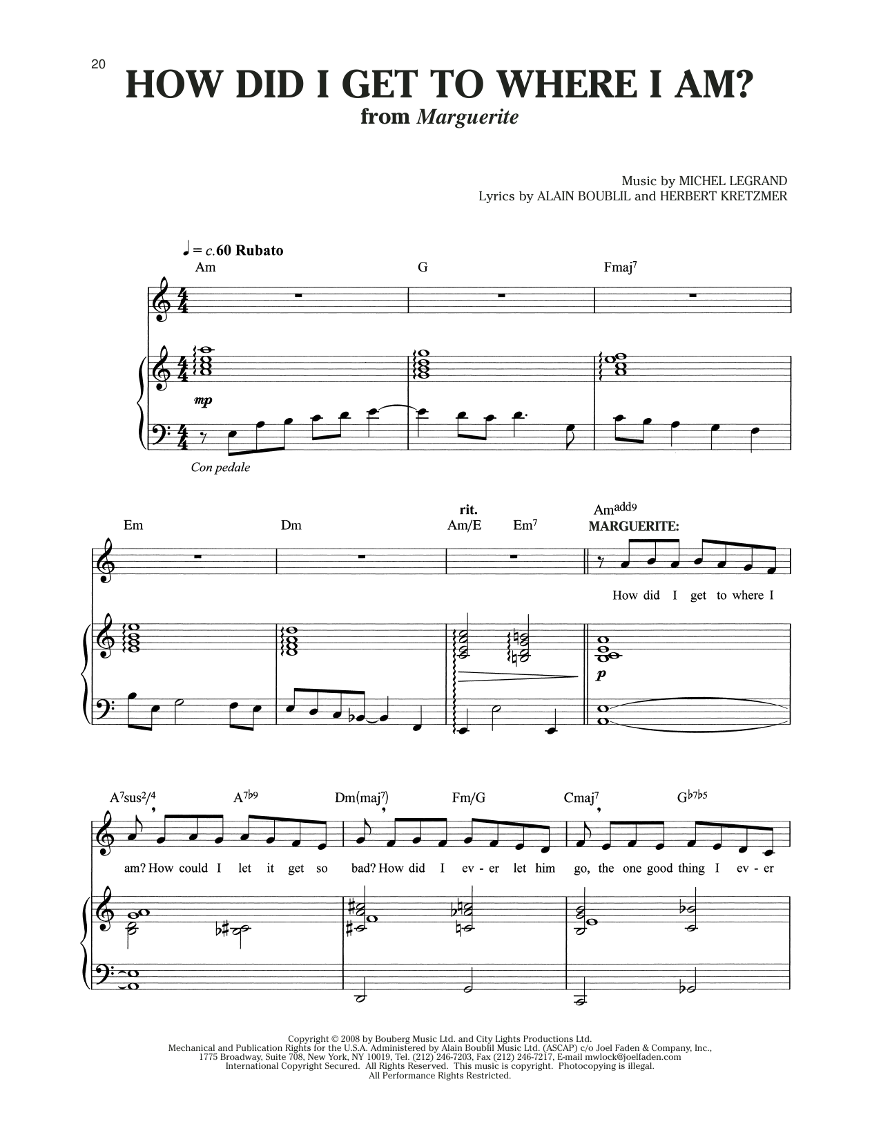 How Did I Get Where I Am? (from Marguerite)